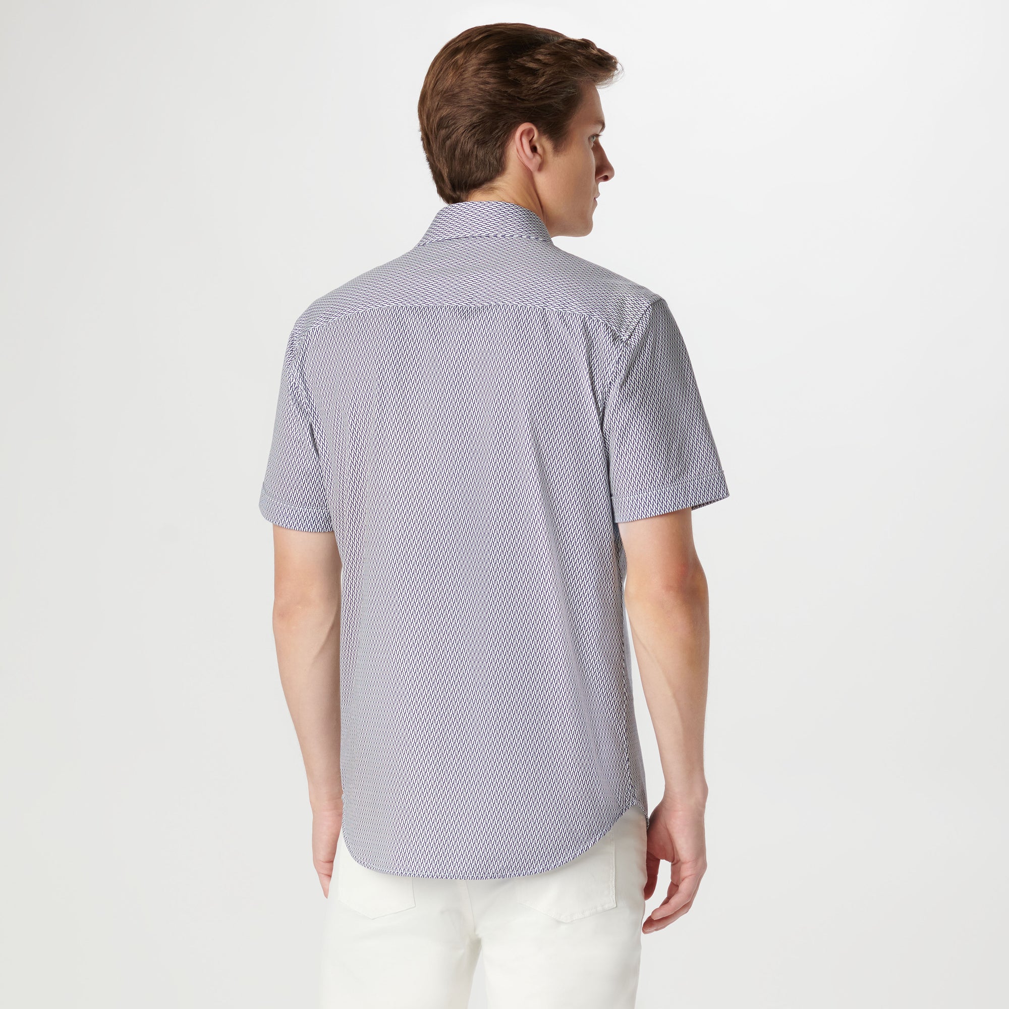 Miles Geometric OoohCotton Short Sleeve Shirt