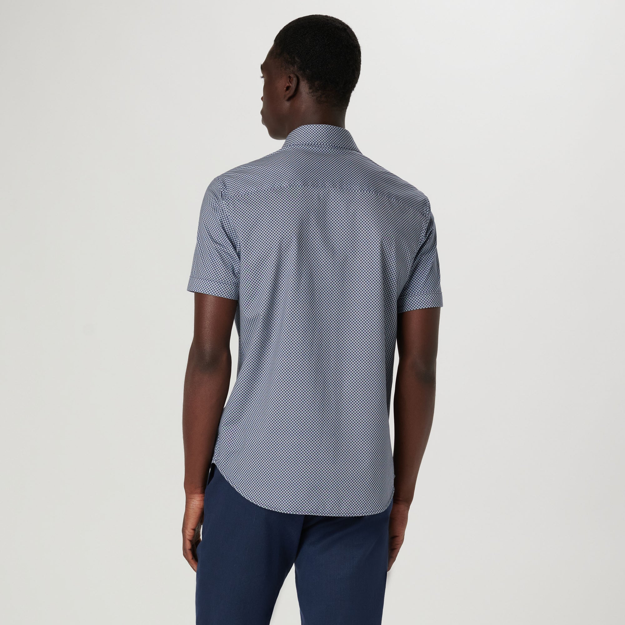 Miles Geometric OoohCotton Short Sleeve Shirt