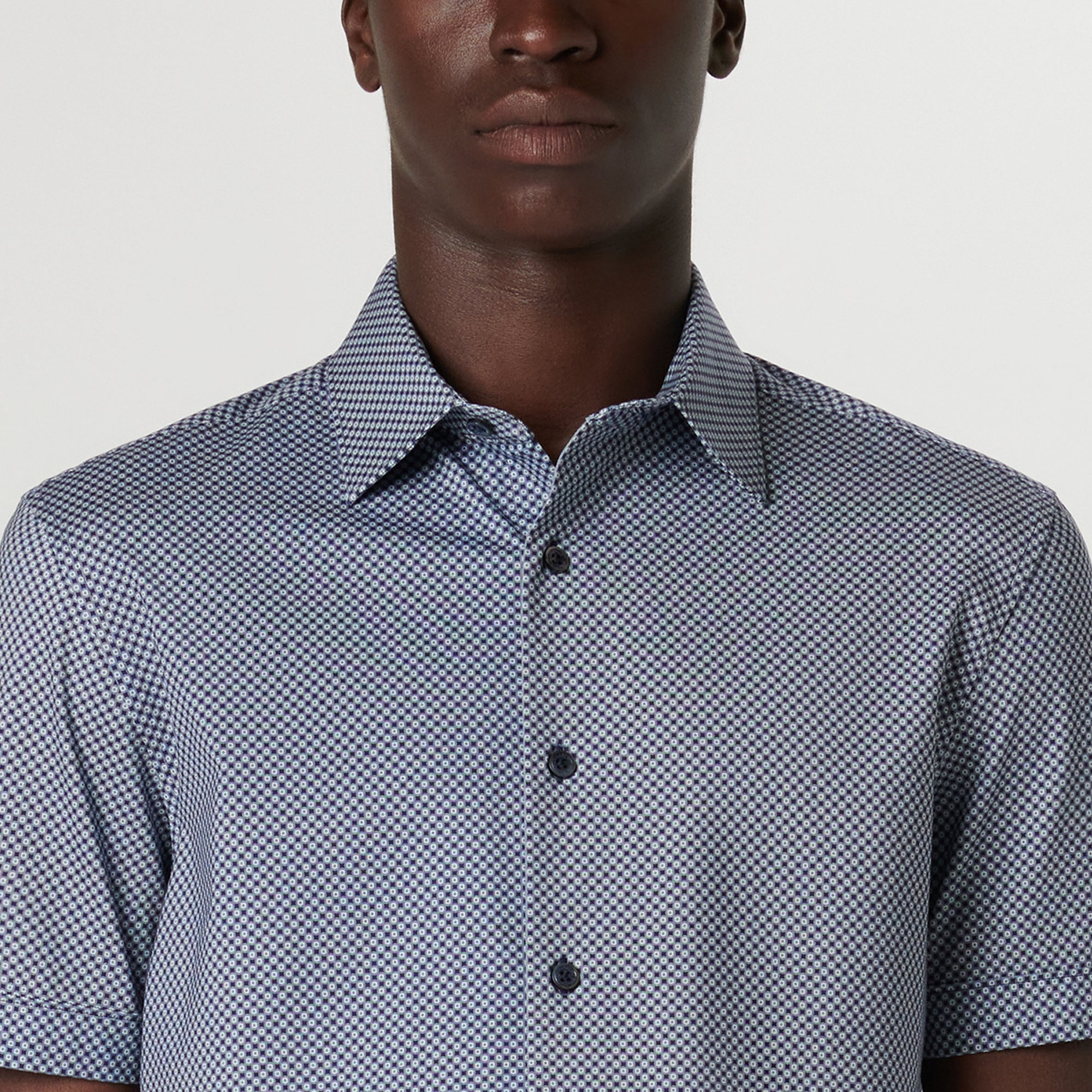 Miles Geometric OoohCotton Short Sleeve Shirt