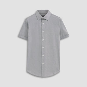 Miles Diagonal Pin Stripe OoohCotton Short Sleeve Shirt
