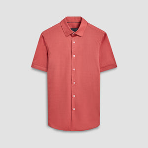 Miles Diagonal Pin Stripe OoohCotton Short Sleeve Shirt