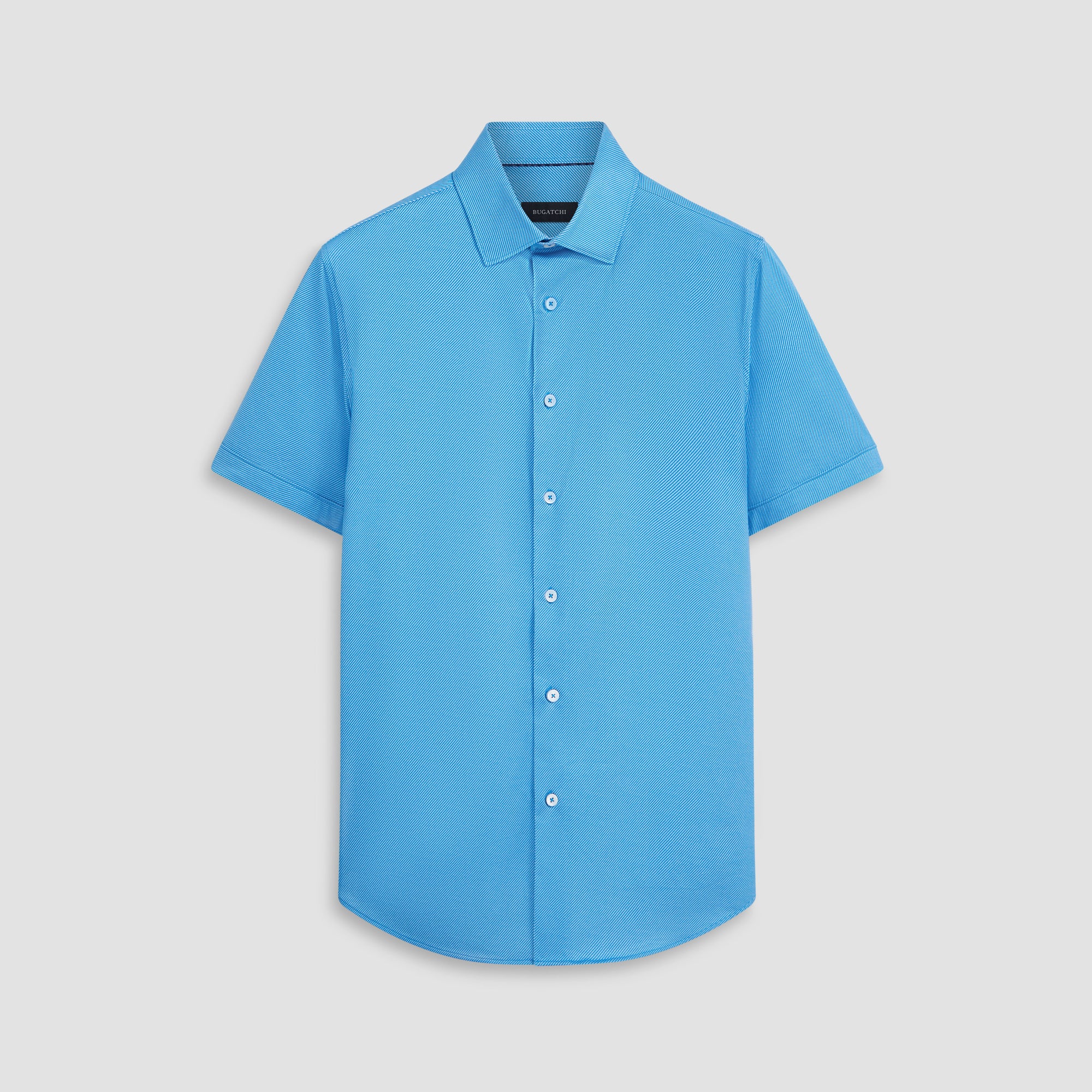 Miles Diagonal Pin Stripe OoohCotton Short Sleeve Shirt