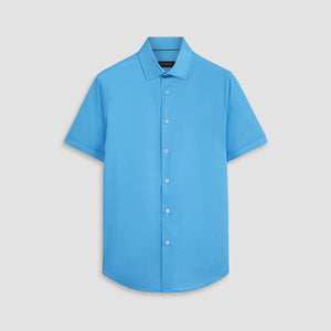 Miles Diagonal Pin Stripe OoohCotton Short Sleeve Shirt