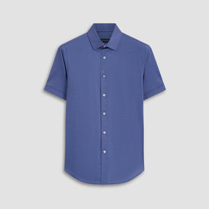 Miles Diagonal Pin Stripe OoohCotton Short Sleeve Shirt