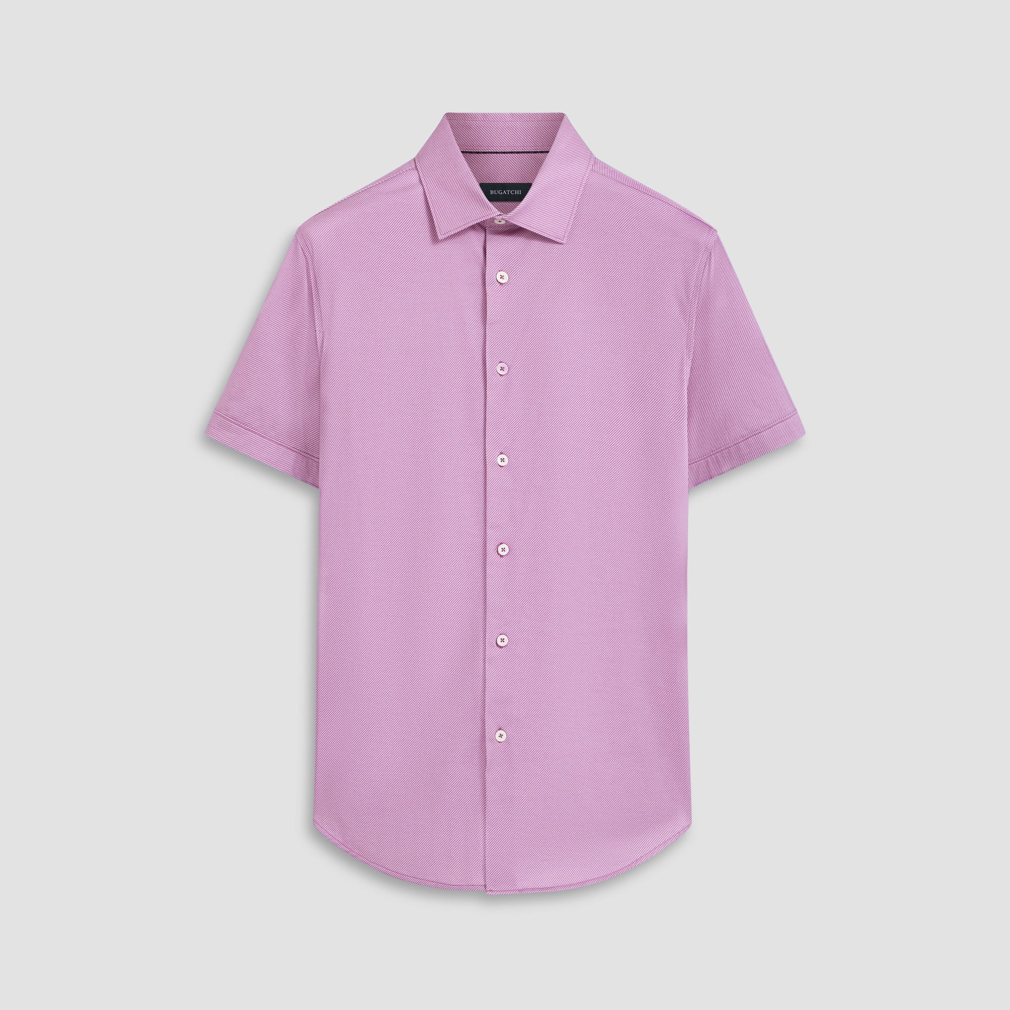 Miles Diagonal Pin Stripe OoohCotton Short Sleeve Shirt