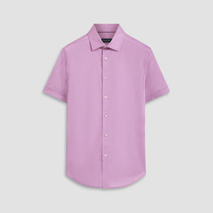 Miles Diagonal Pin Stripe OoohCotton Short Sleeve Shirt