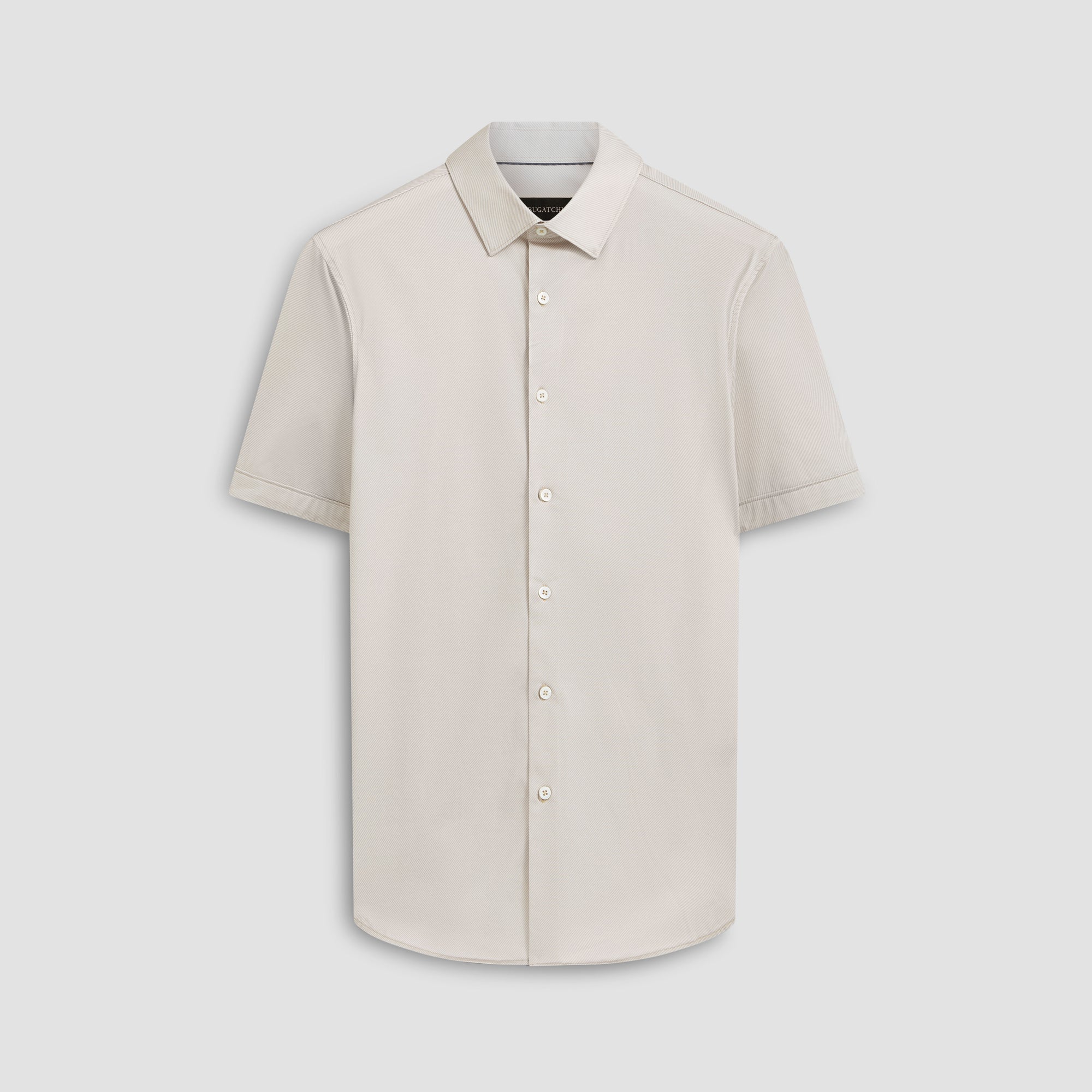 Miles Diagonal Pin Stripe OoohCotton Short Sleeve Shirt