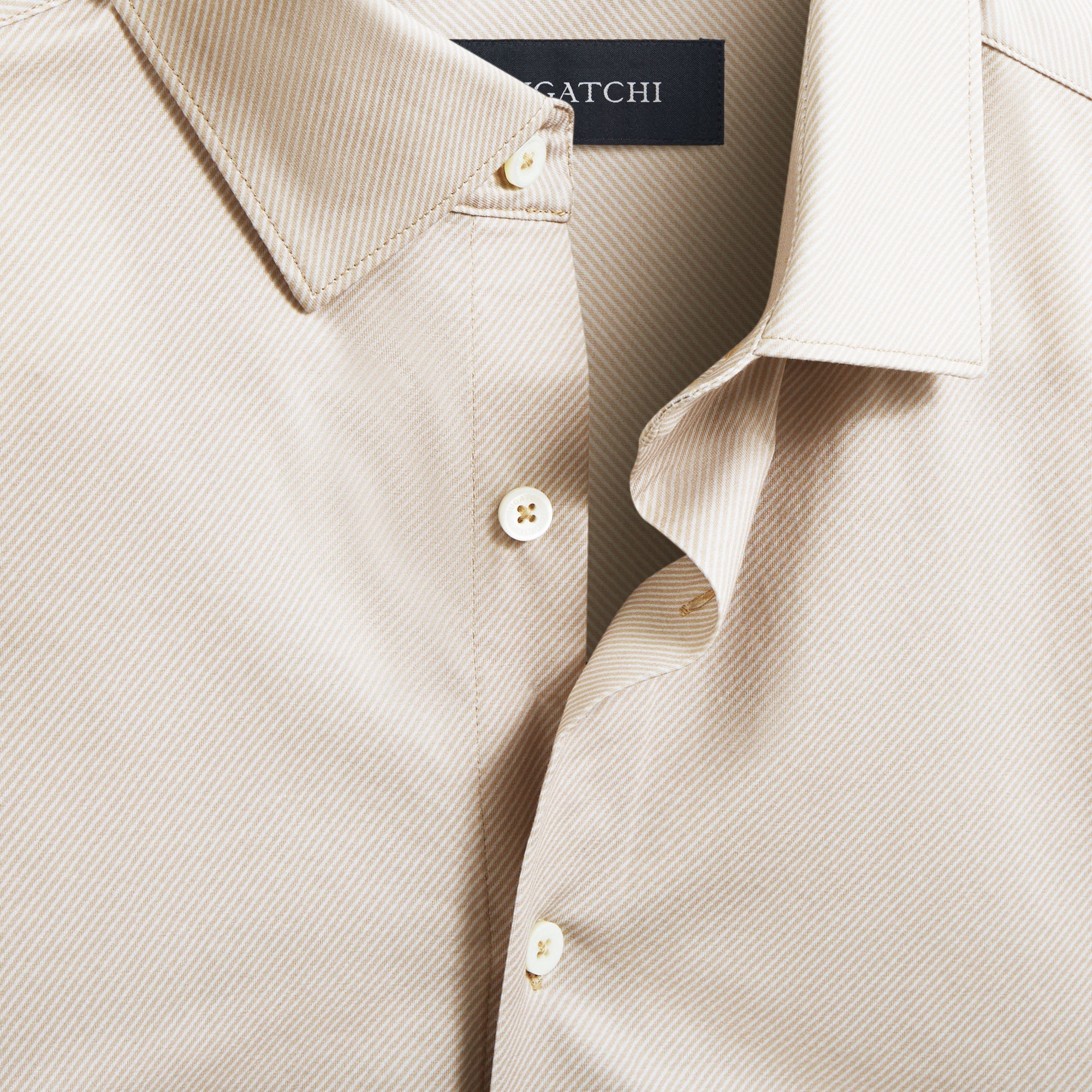 Miles Diagonal Pin Stripe OoohCotton Short Sleeve Shirt