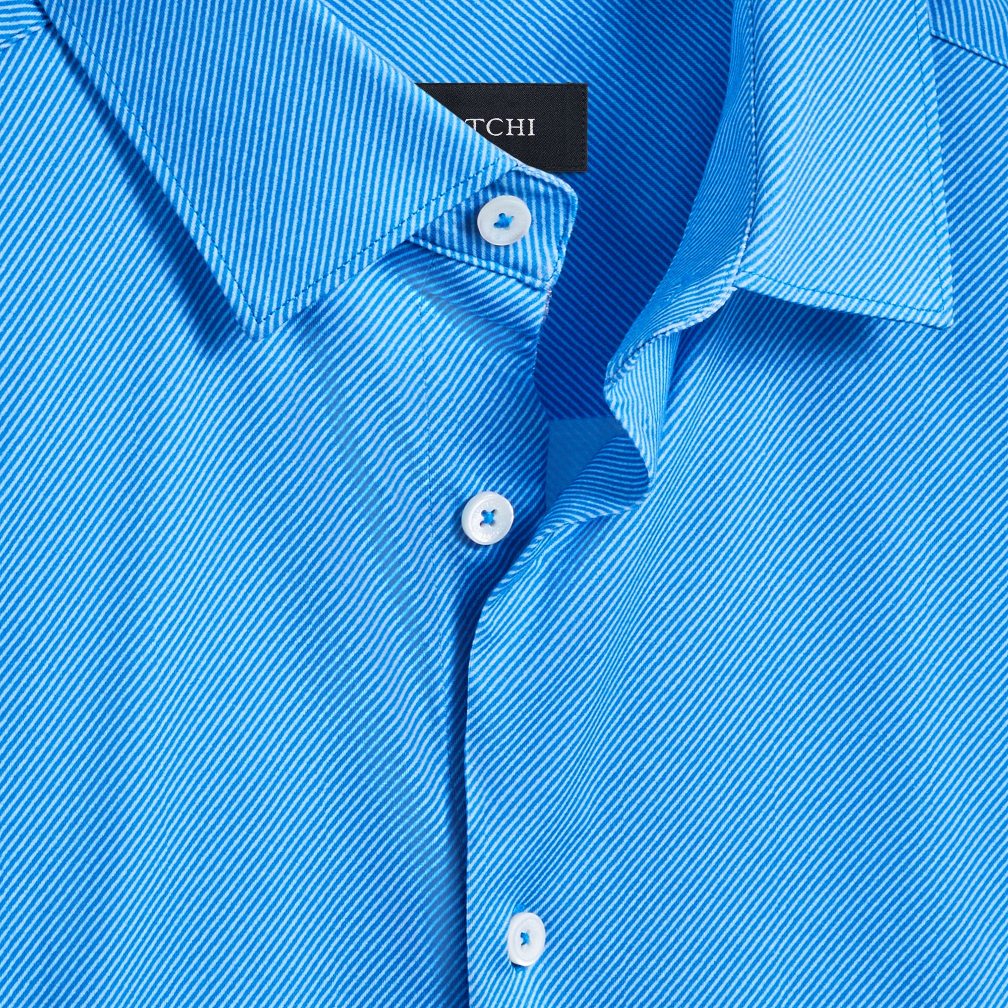 James Diagonal Pin Stripe OoohCotton Shirt