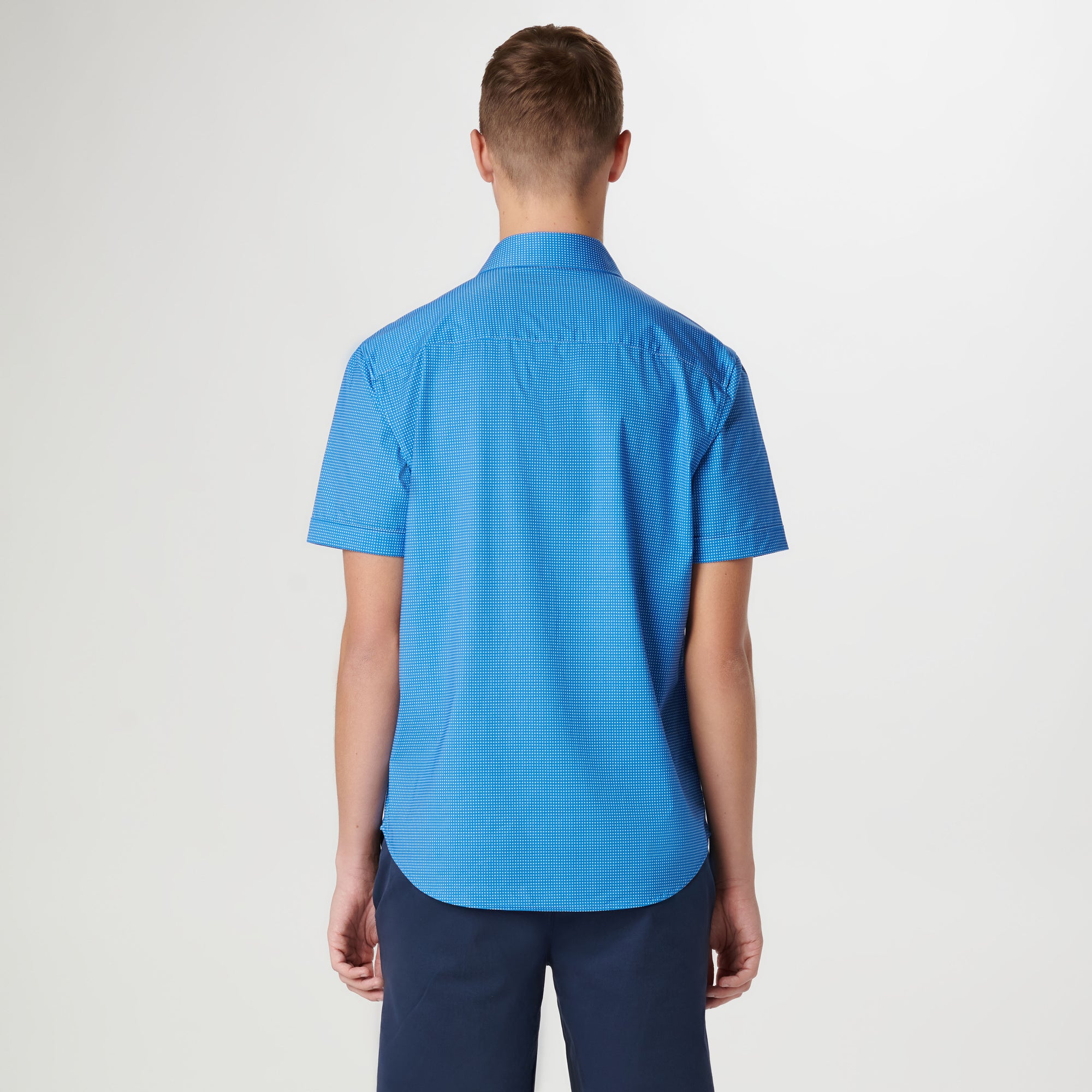 Miles Pin Dot OoohCotton Short Sleeve Shirt