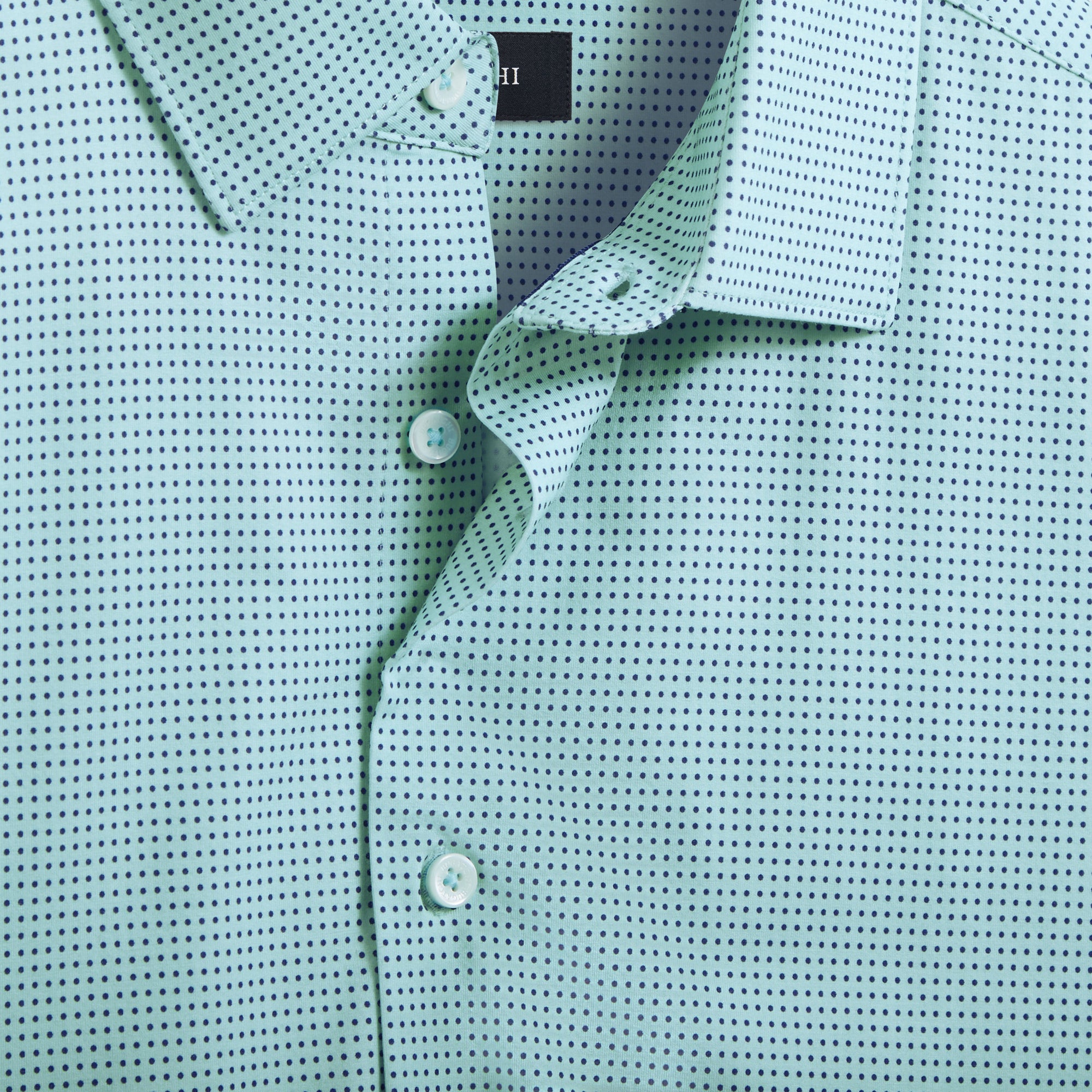 Miles Pin Dot OoohCotton Short Sleeve Shirt