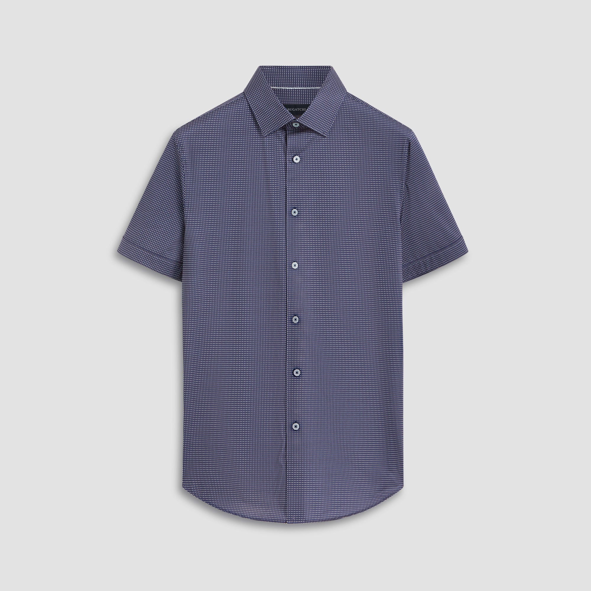 Miles Pin Dot OoohCotton Short Sleeve Shirt