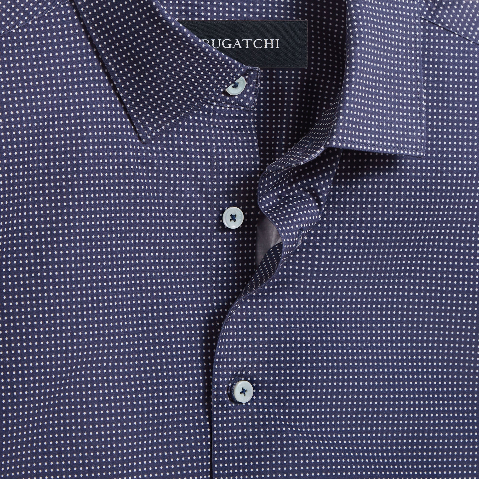 Miles Pin Dot OoohCotton Short Sleeve Shirt