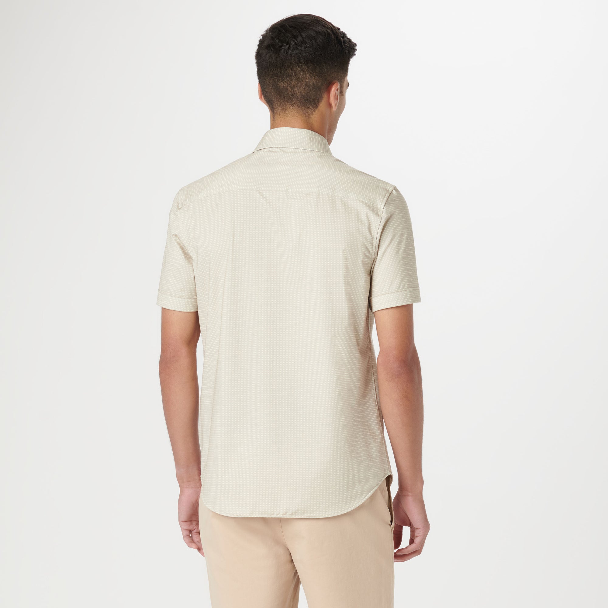 Miles Pin Dot OoohCotton Short Sleeve Shirt