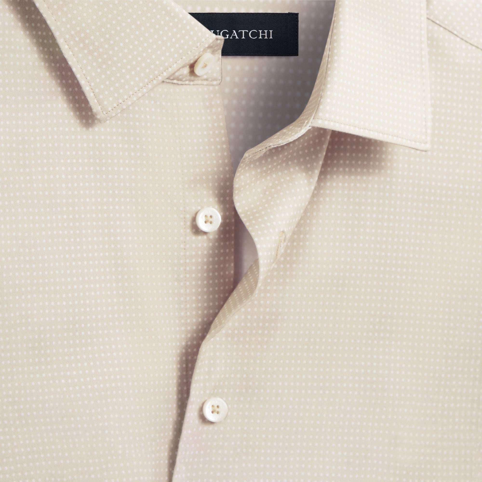 Miles Pin Dot OoohCotton Short Sleeve Shirt