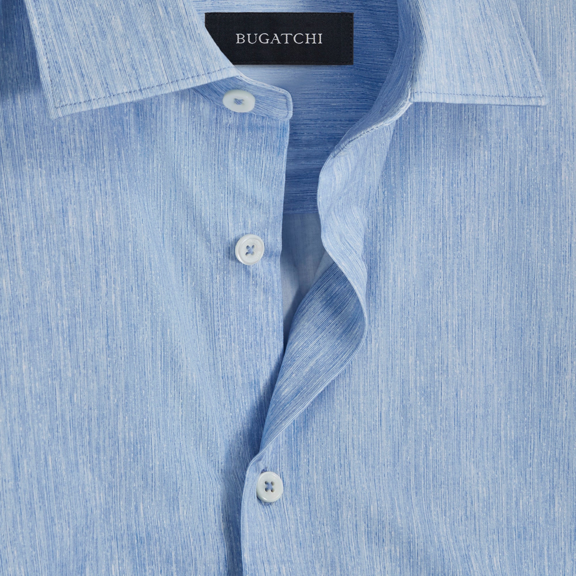 Miles Chambray Print OoohCotton Short Sleeve Shirt