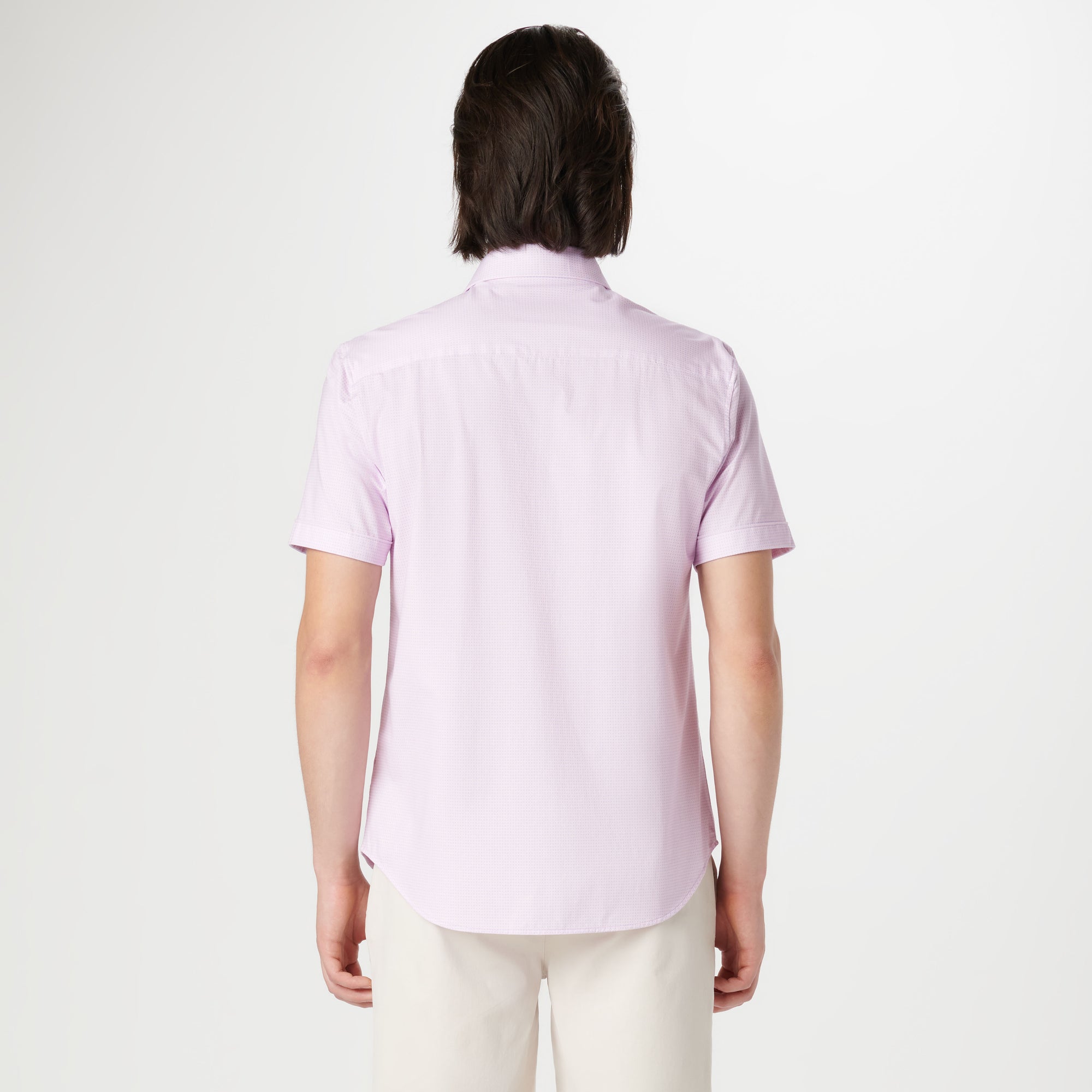 Miles Chambray Print OoohCotton Short Sleeve Shirt