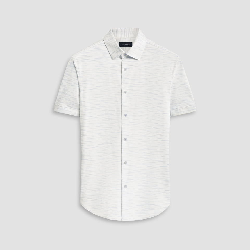 Miles Stitch Print OoohCotton Short Sleeve Shirt - Main Image
