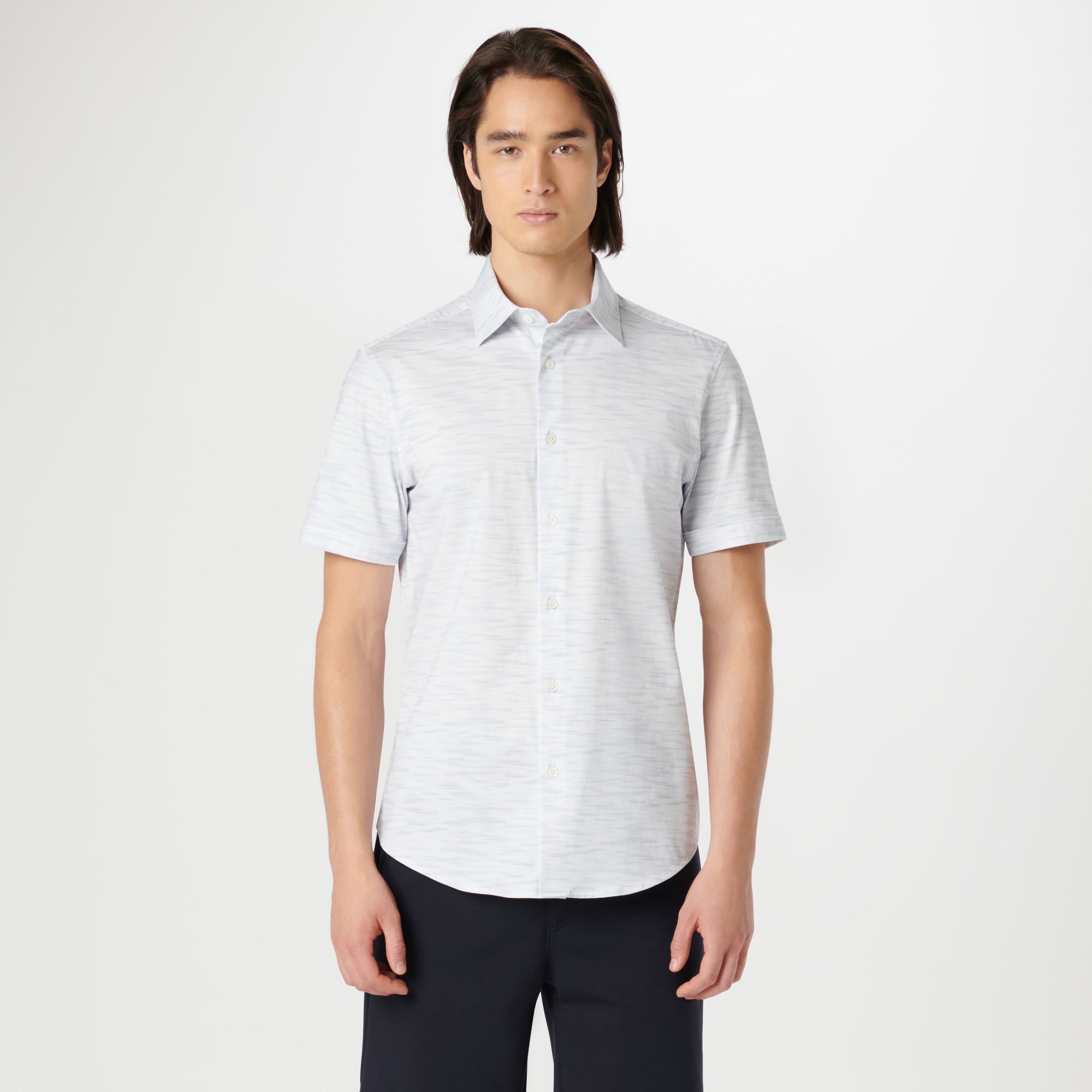 Miles Stitch Print OoohCotton Short Sleeve Shirt