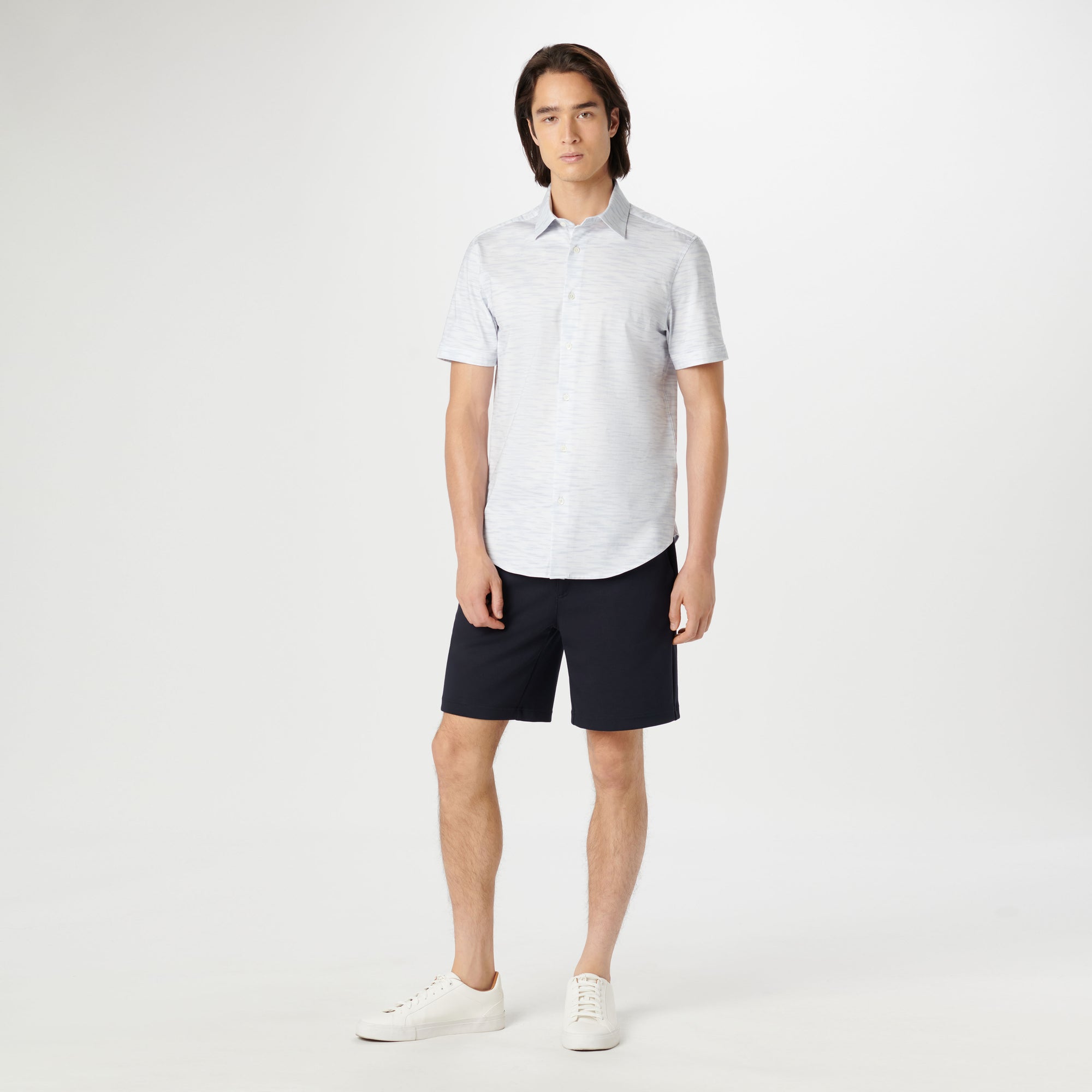 Miles Stitch Print OoohCotton Short Sleeve Shirt