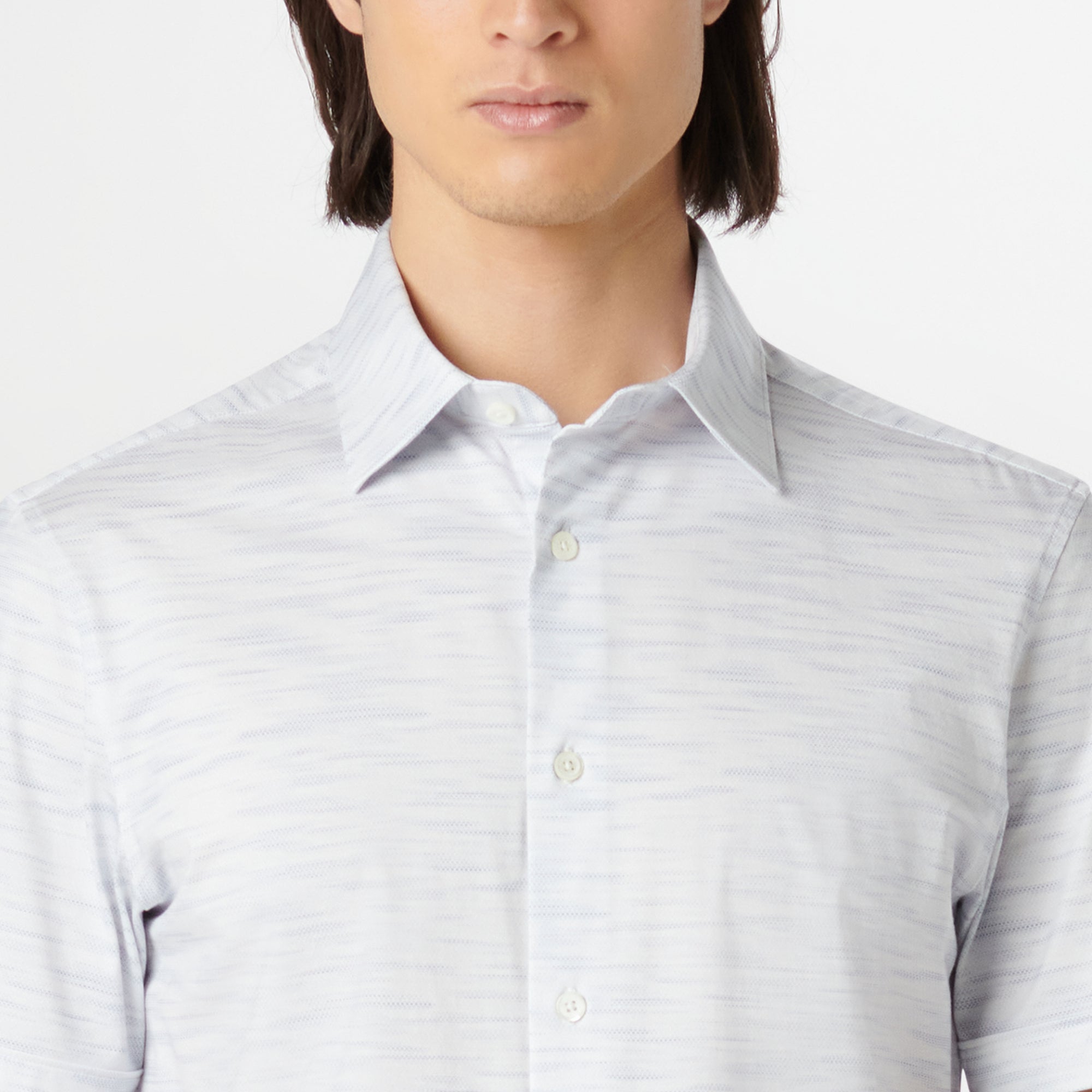 Miles Stitch Print OoohCotton Short Sleeve Shirt