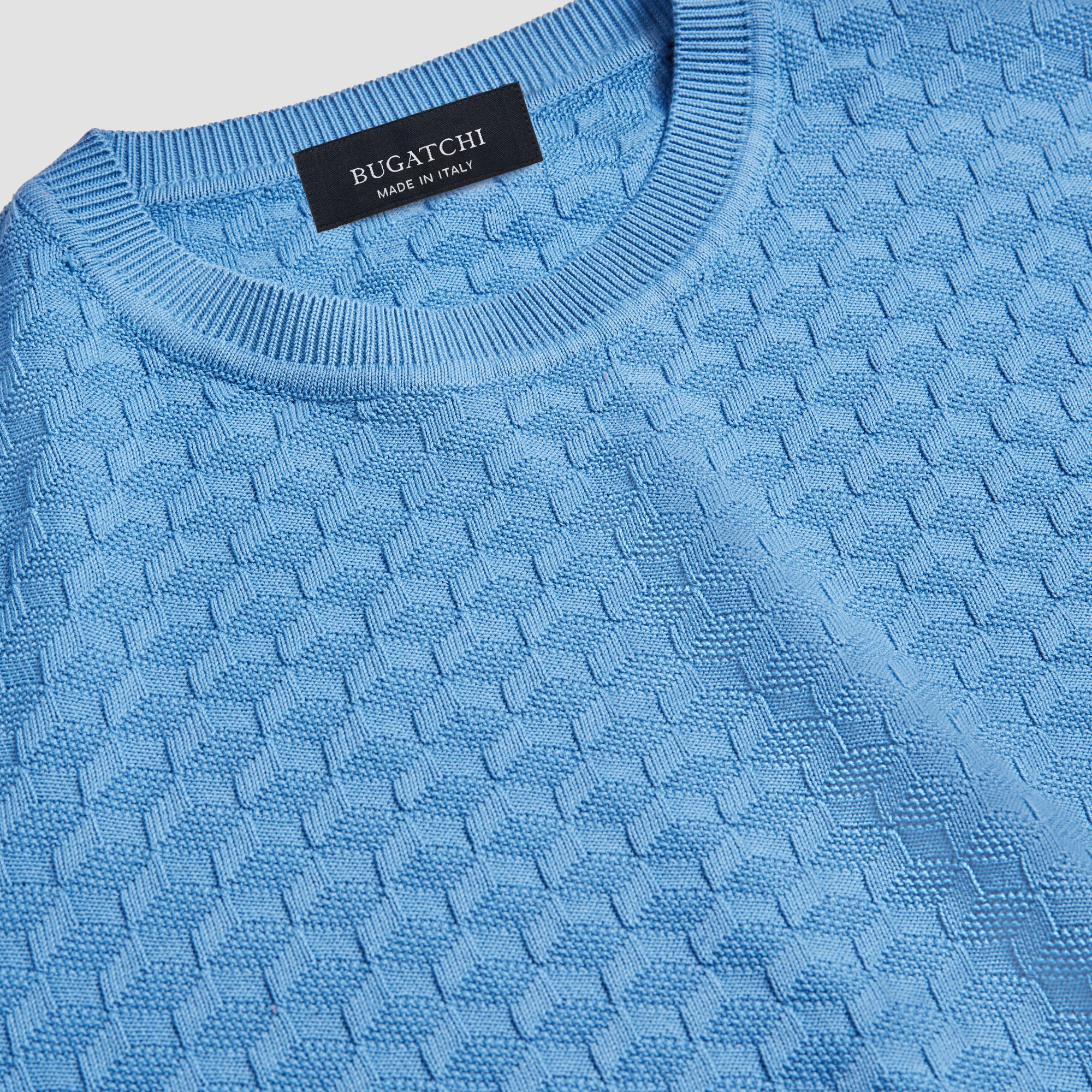 Mixed Stitch Crew Neck Sweater