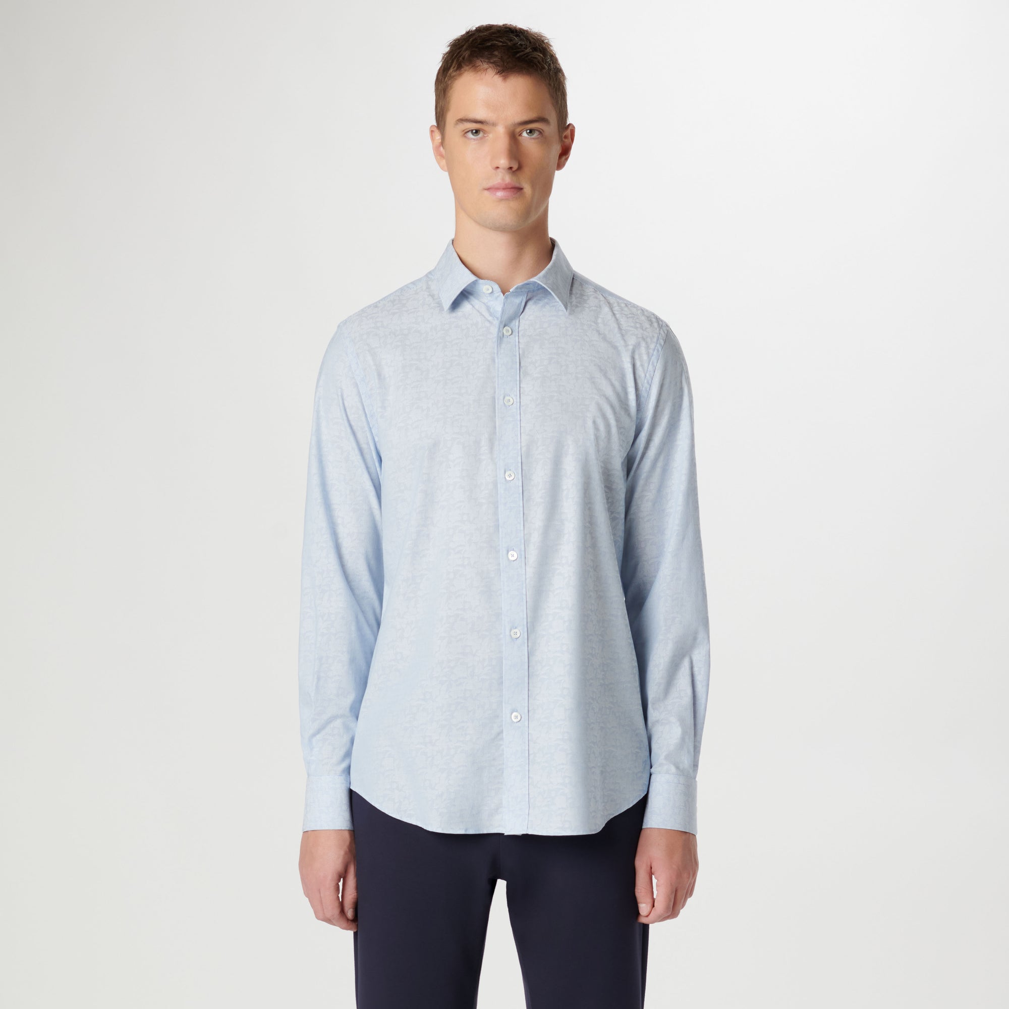 Julian Pin Stripe Floral Shirt