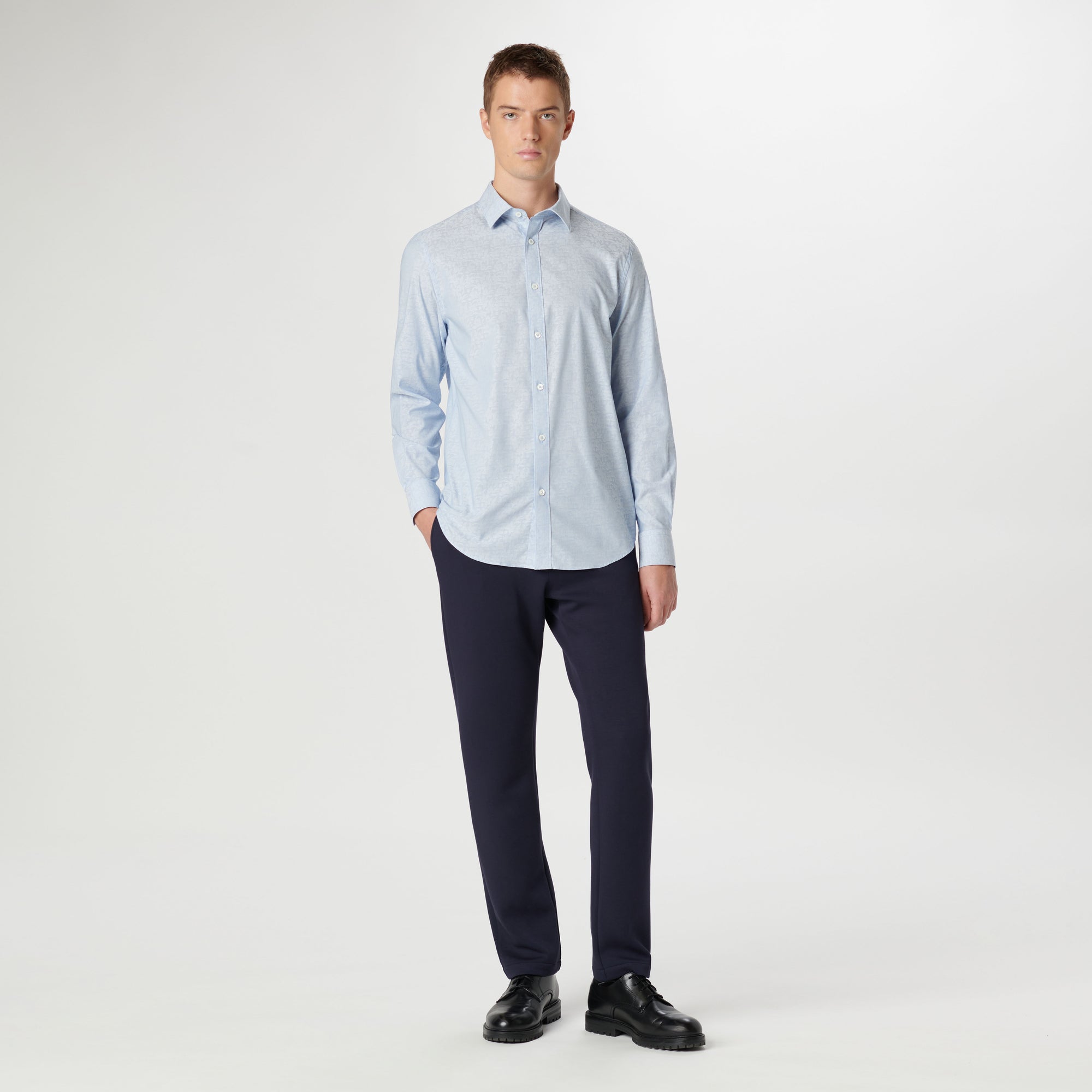 Julian Pin Stripe Floral Shirt