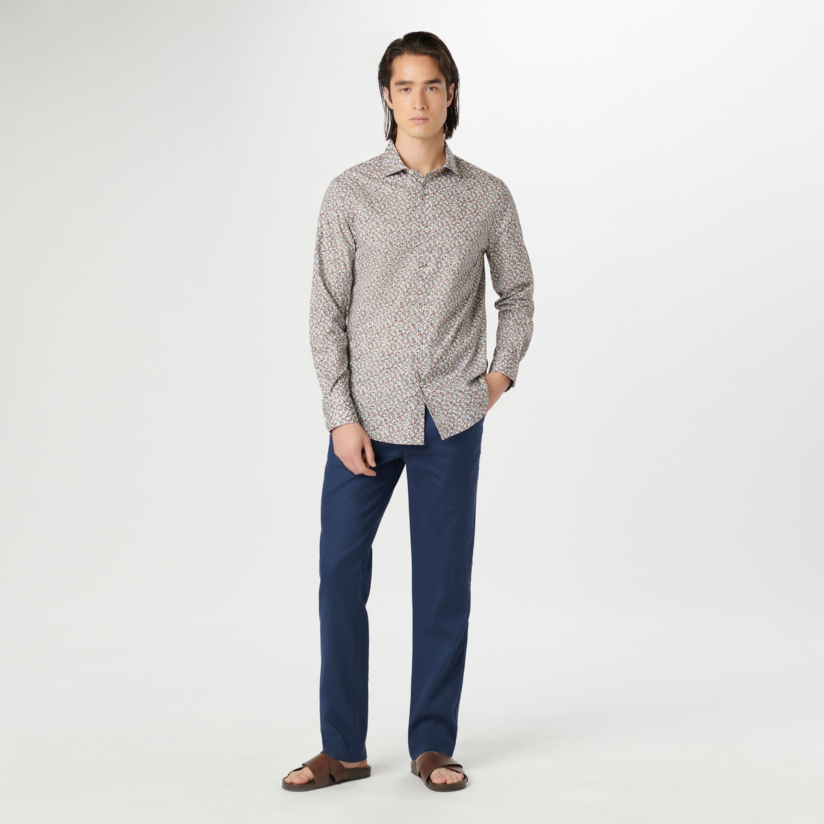 Axel Leaf Print Shirt