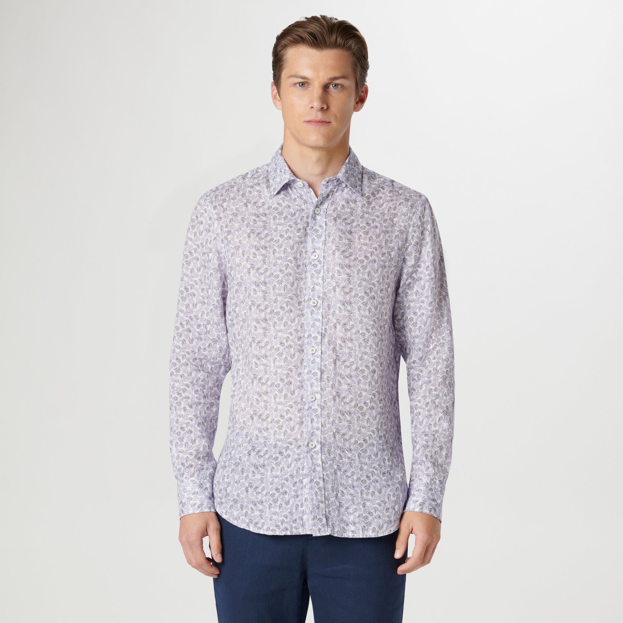 Julian Leaf Print Shirt