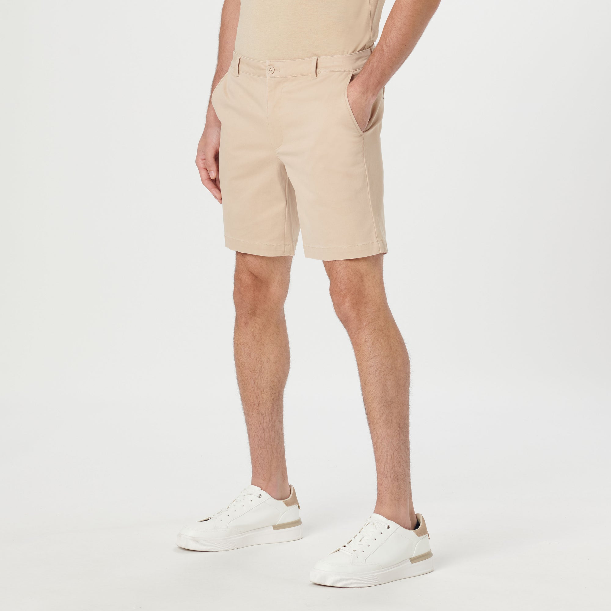 Solid Bermuda Shorts