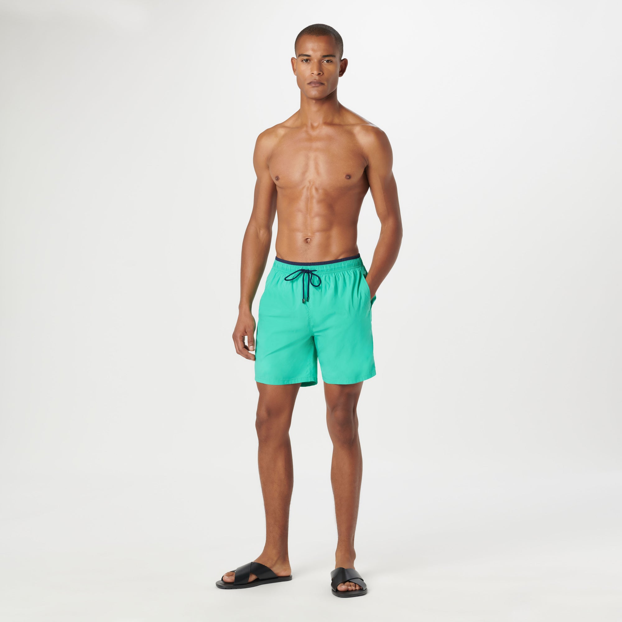 Quinn Solid Swim Trunks