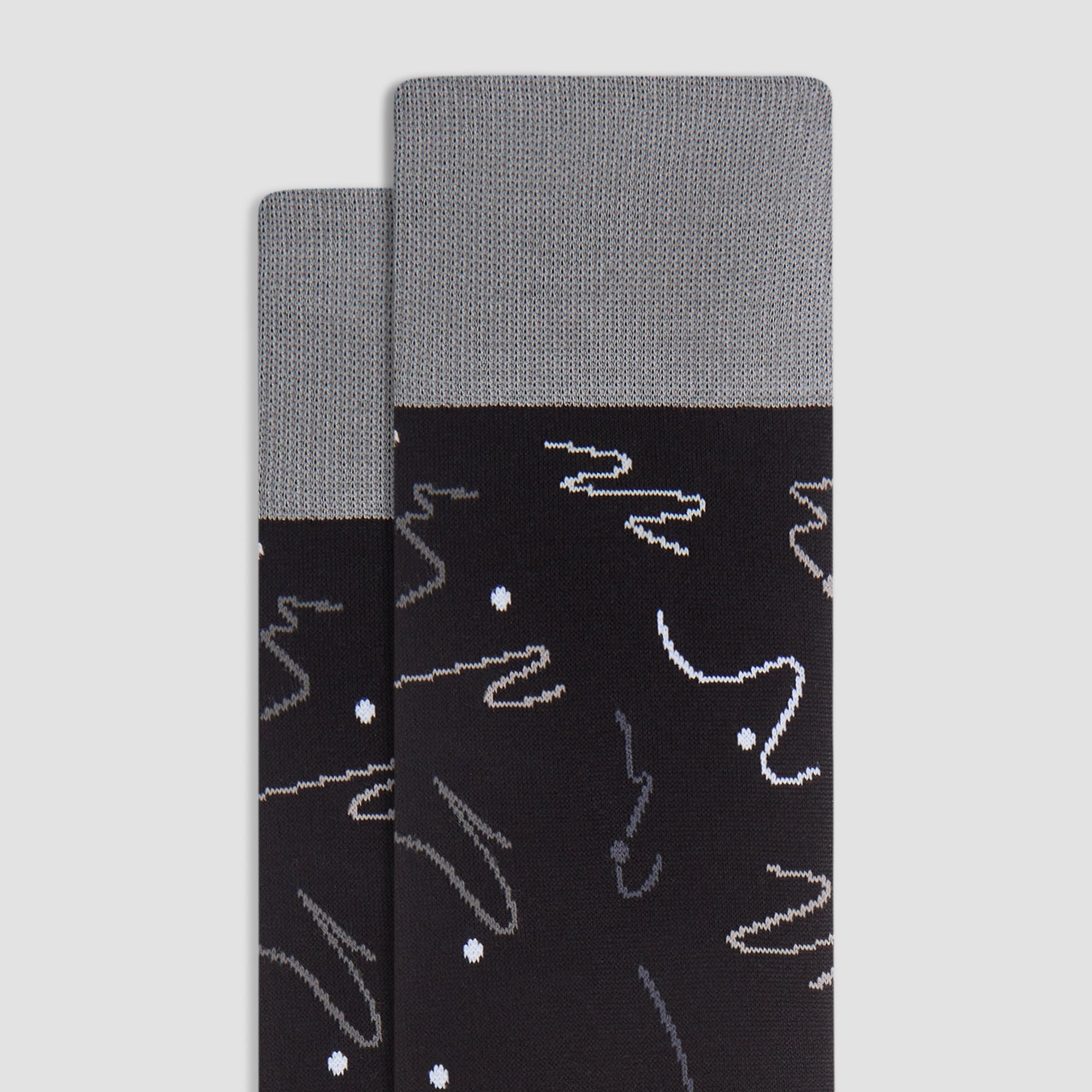 Abstract Mid-Calf Socks