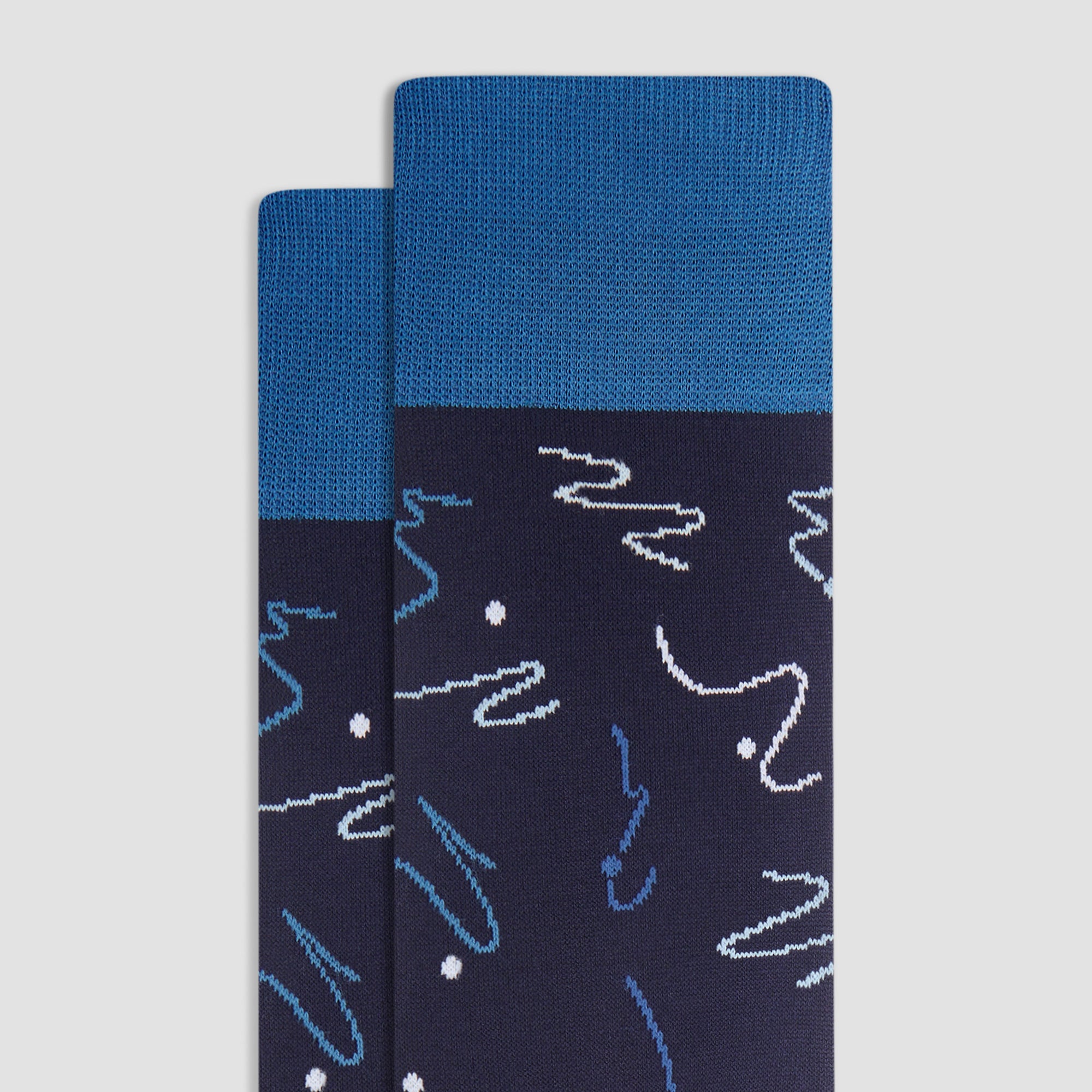 Abstract Mid-Calf Socks