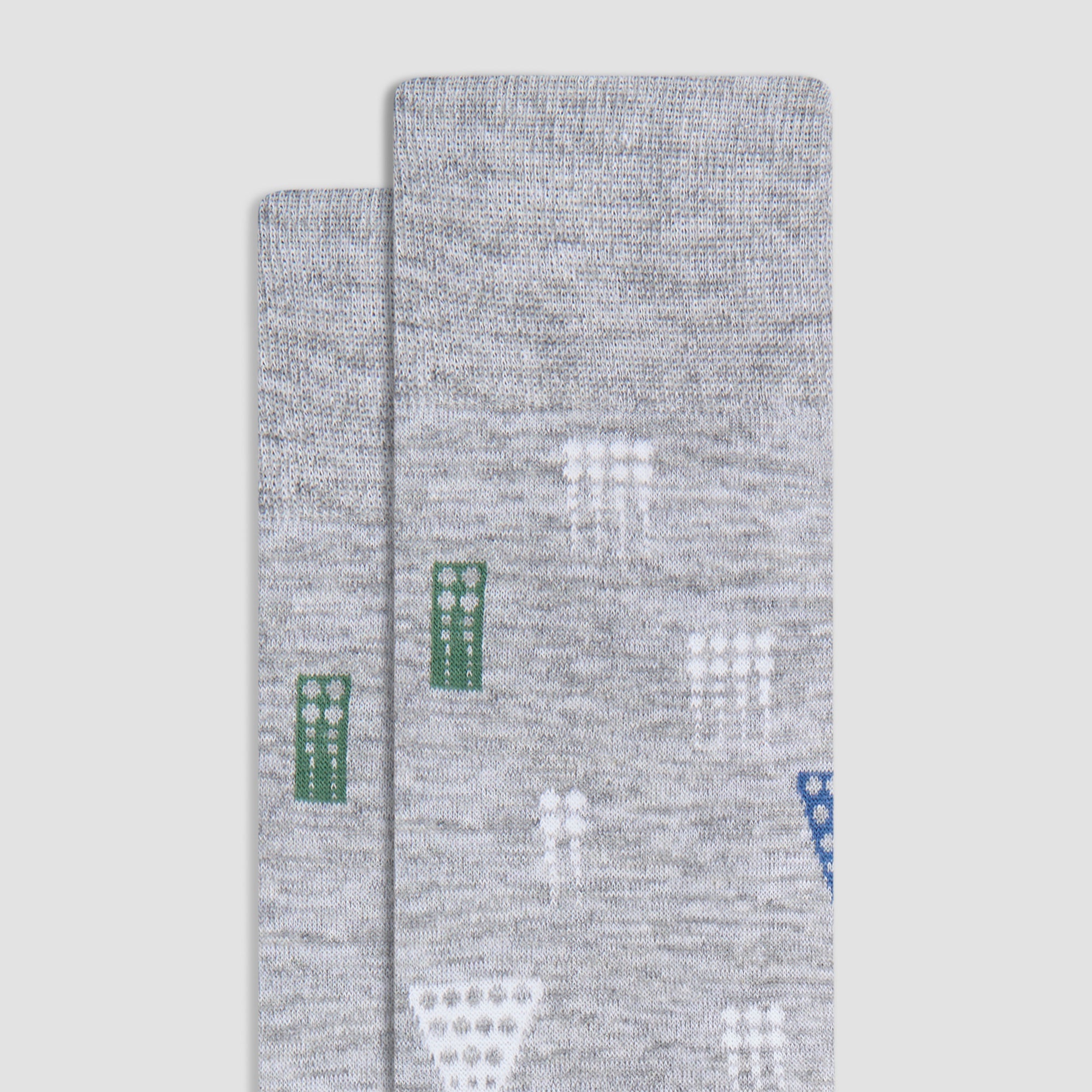 Abstract Mid-Calf Socks