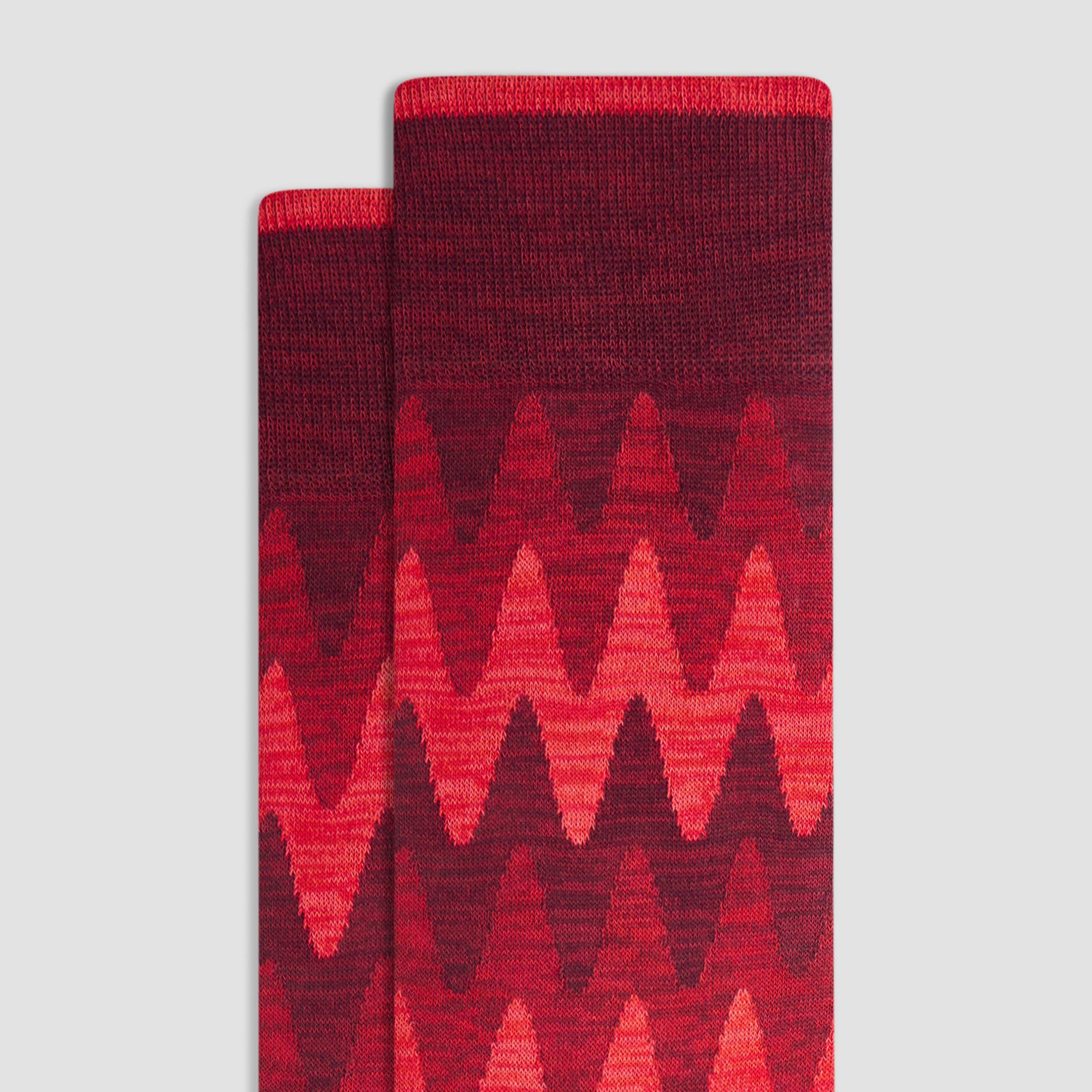 Flame Stripe Mid-Calf Socks