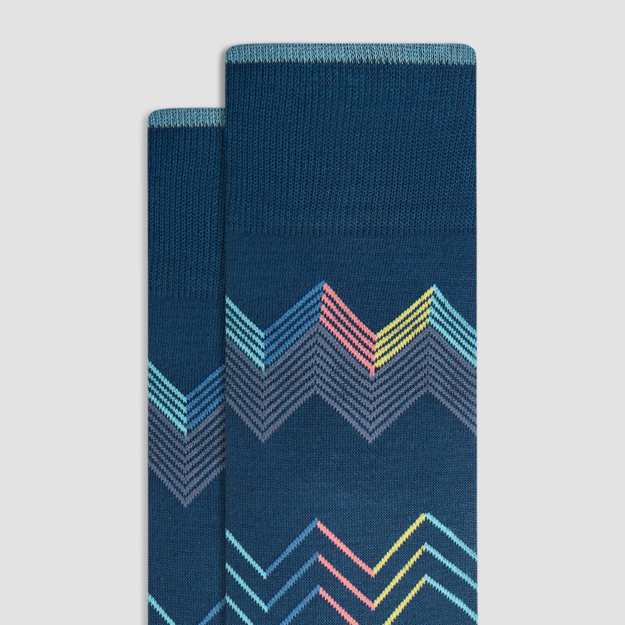 Chevron Stripe Mid-Calf Socks