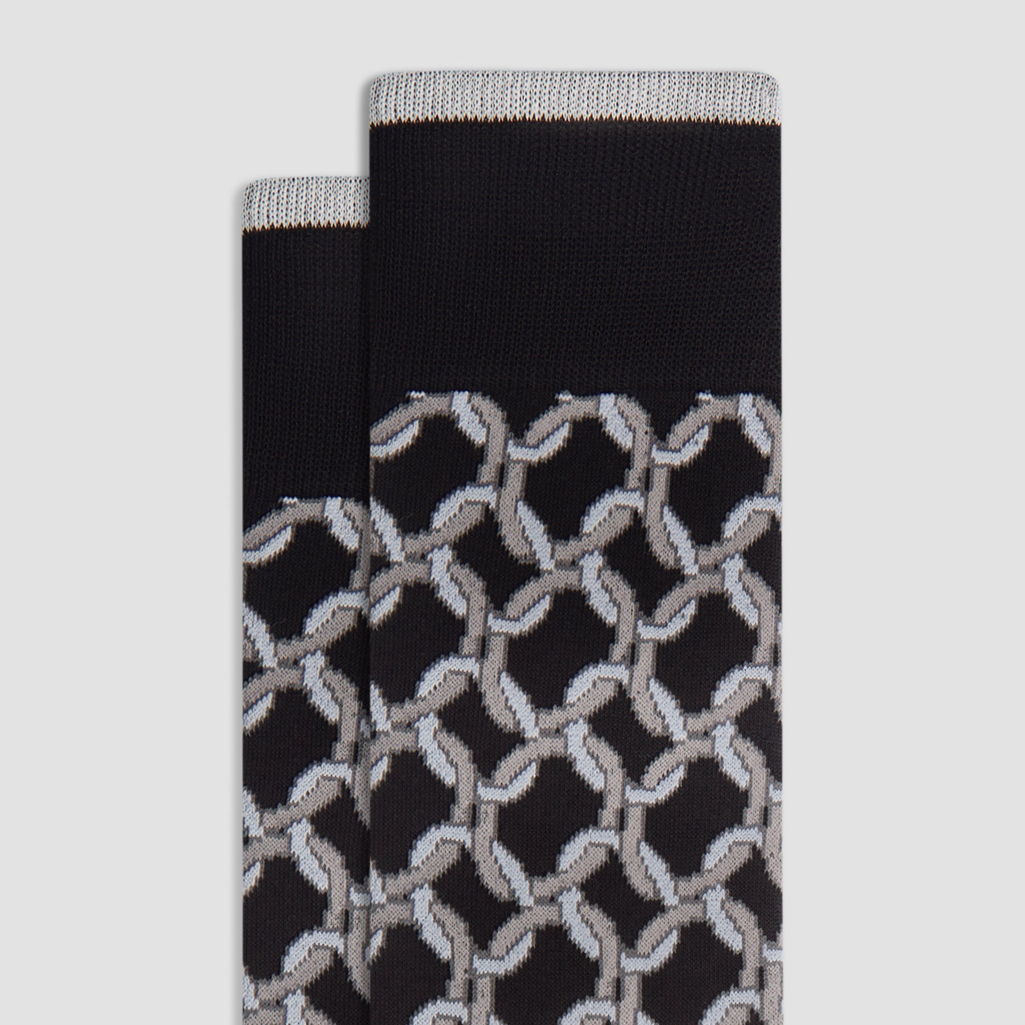 Chain Link Mid-Calf Socks