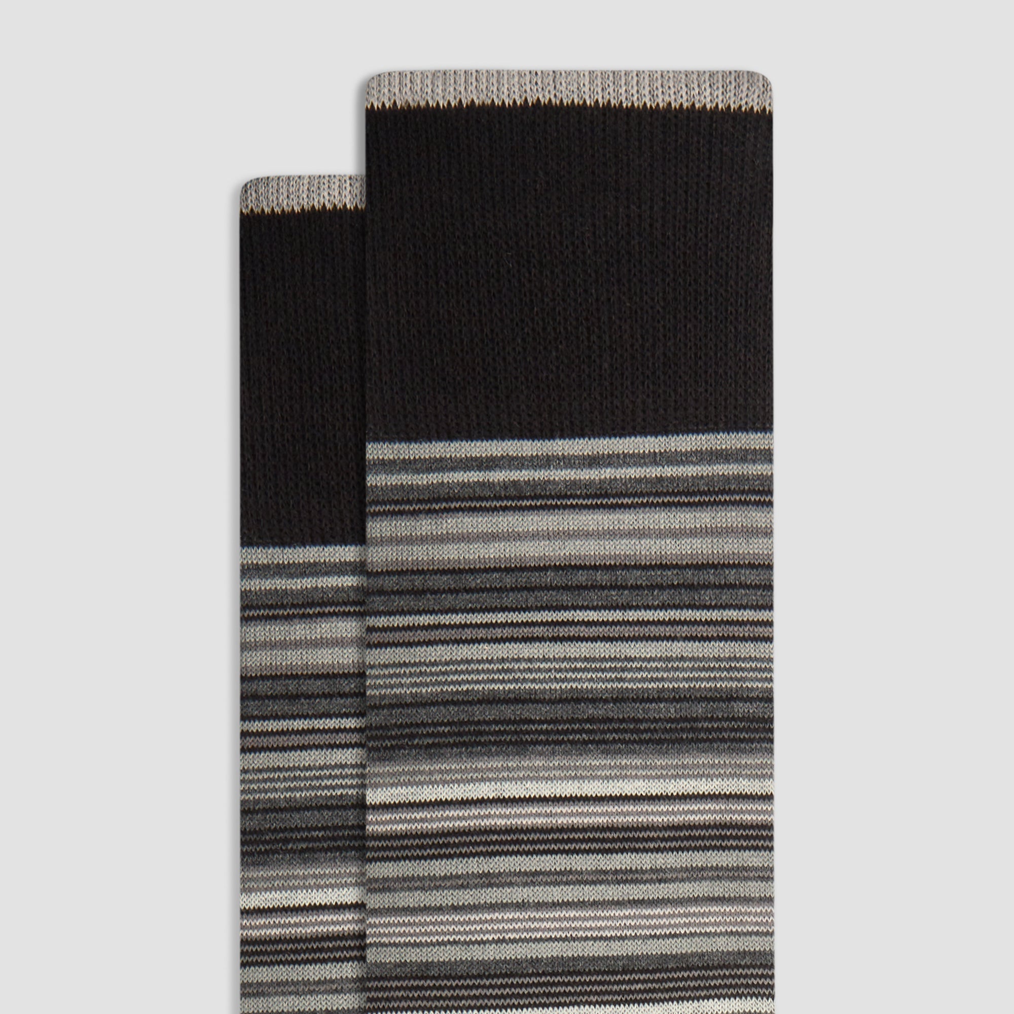 Striped Cashmere Mid-Calf Socks