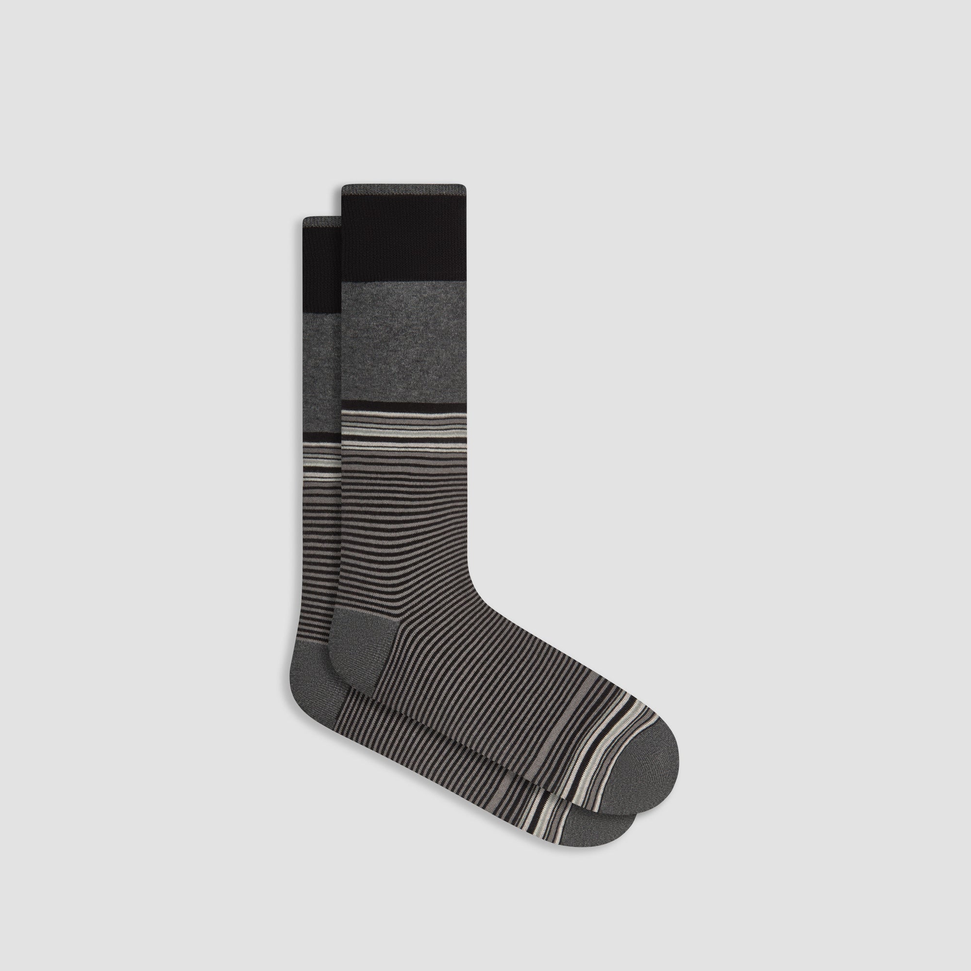 Striped Cashmere Mid-Calf Socks