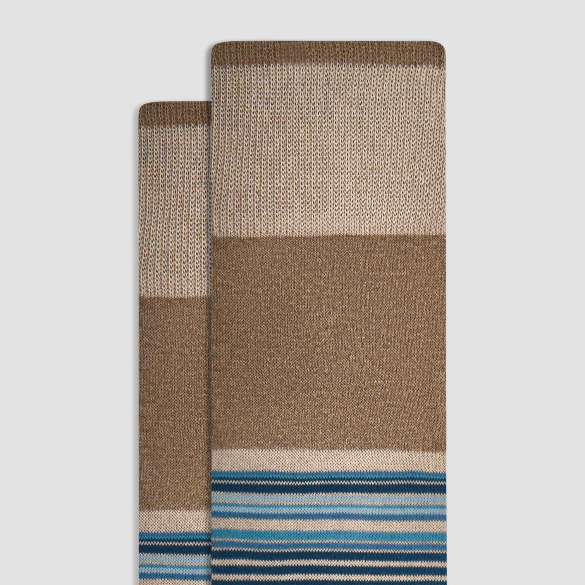 Striped Cashmere Mid-Calf Socks
