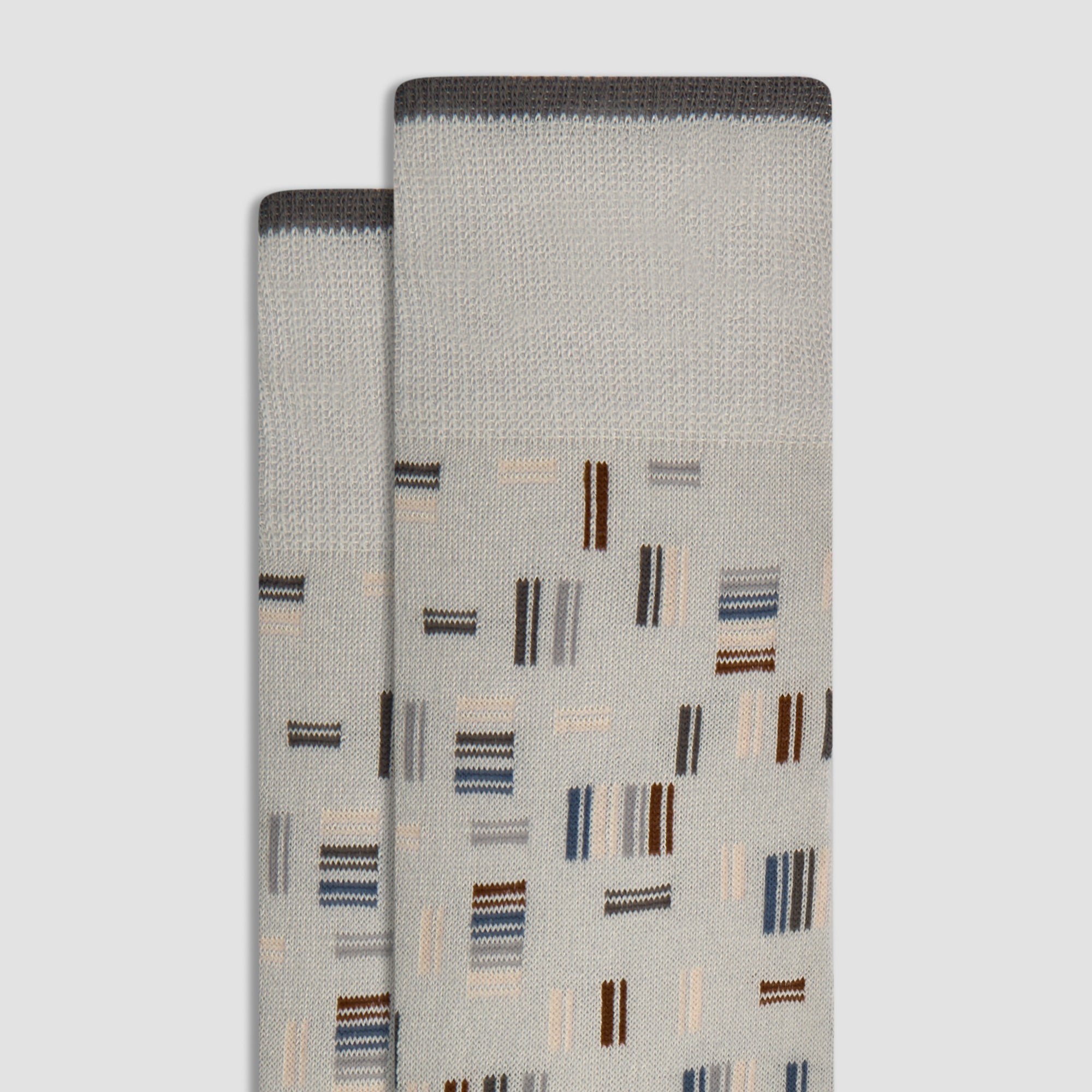 Dash Striped Cashmere Mid-Calf Socks