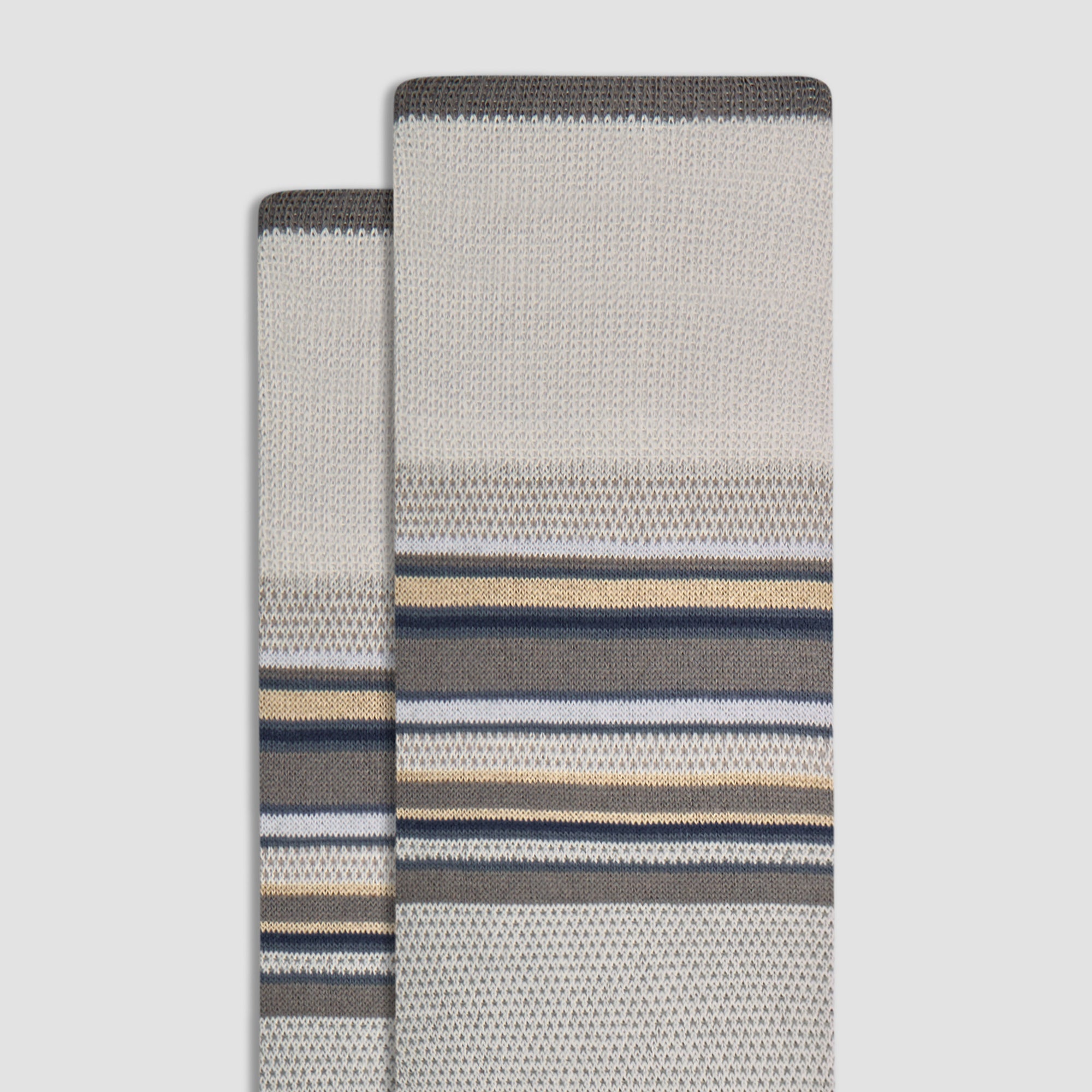Striped Cashmere Mid-Calf Socks