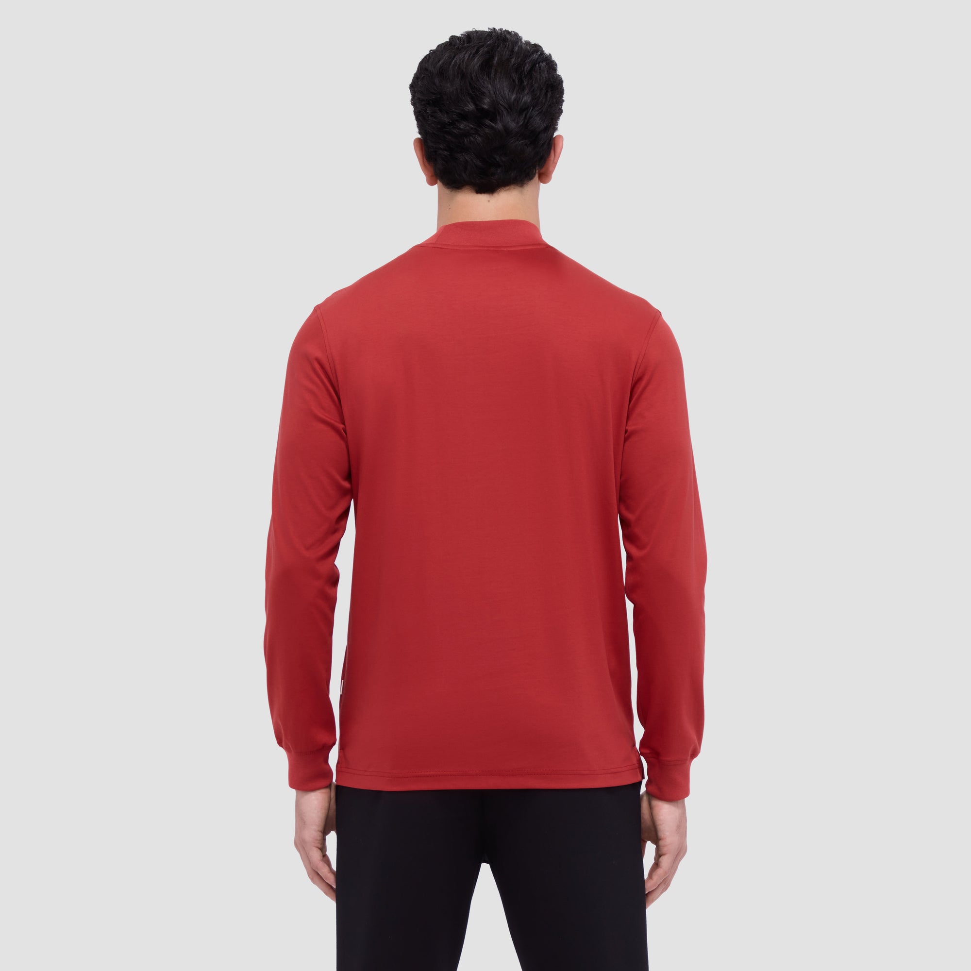 Solid Mock Neck Pullover