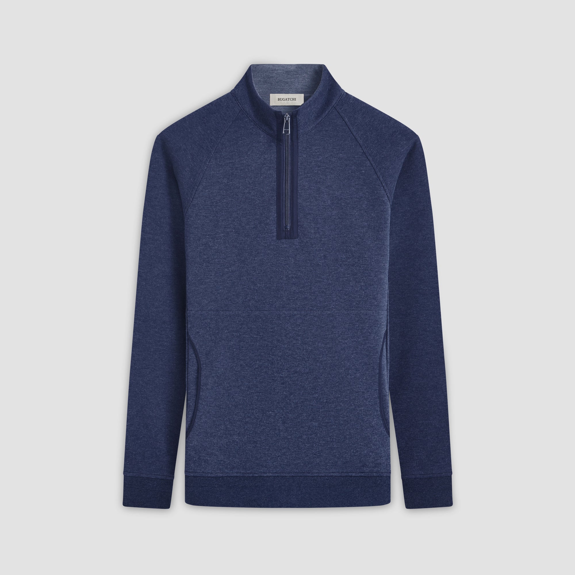 Double Sided Pique/Heather Quarter-Zip Pullover