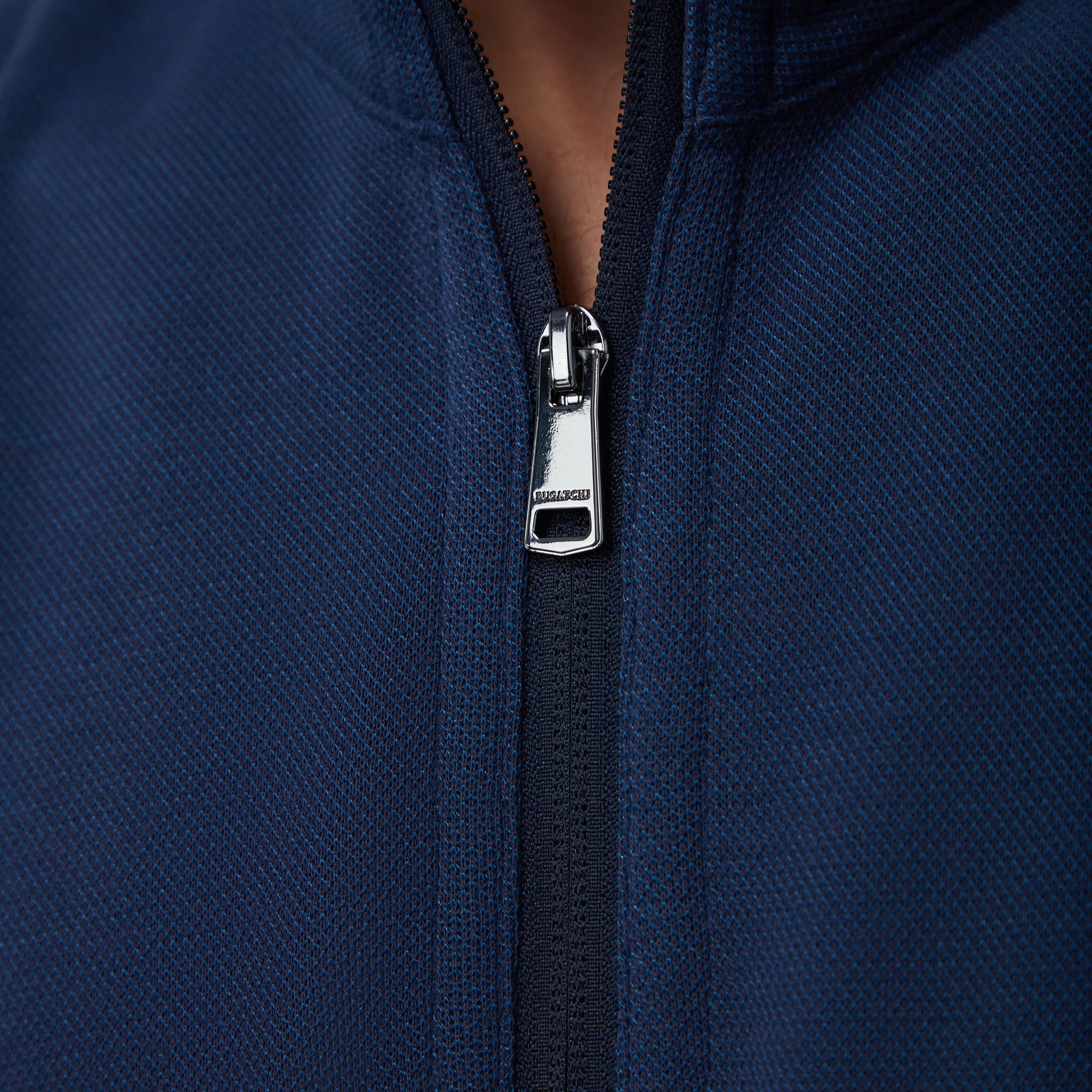 Reversible Pique/Fishermen Knit Quarter-Zip Pullover
