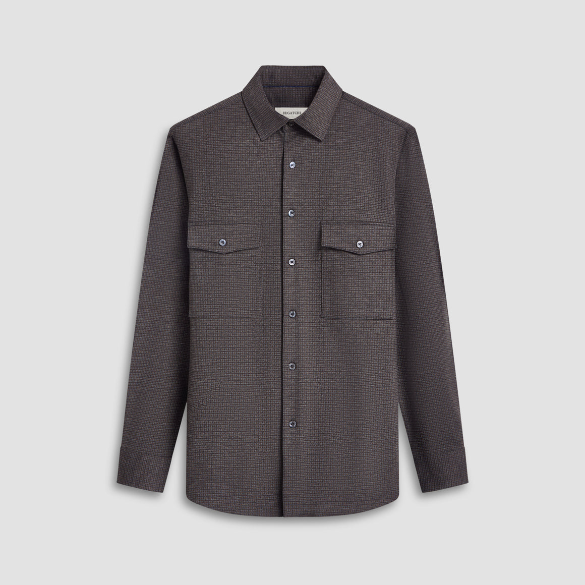 Checkered Shirt Jacket – BUGATCHI