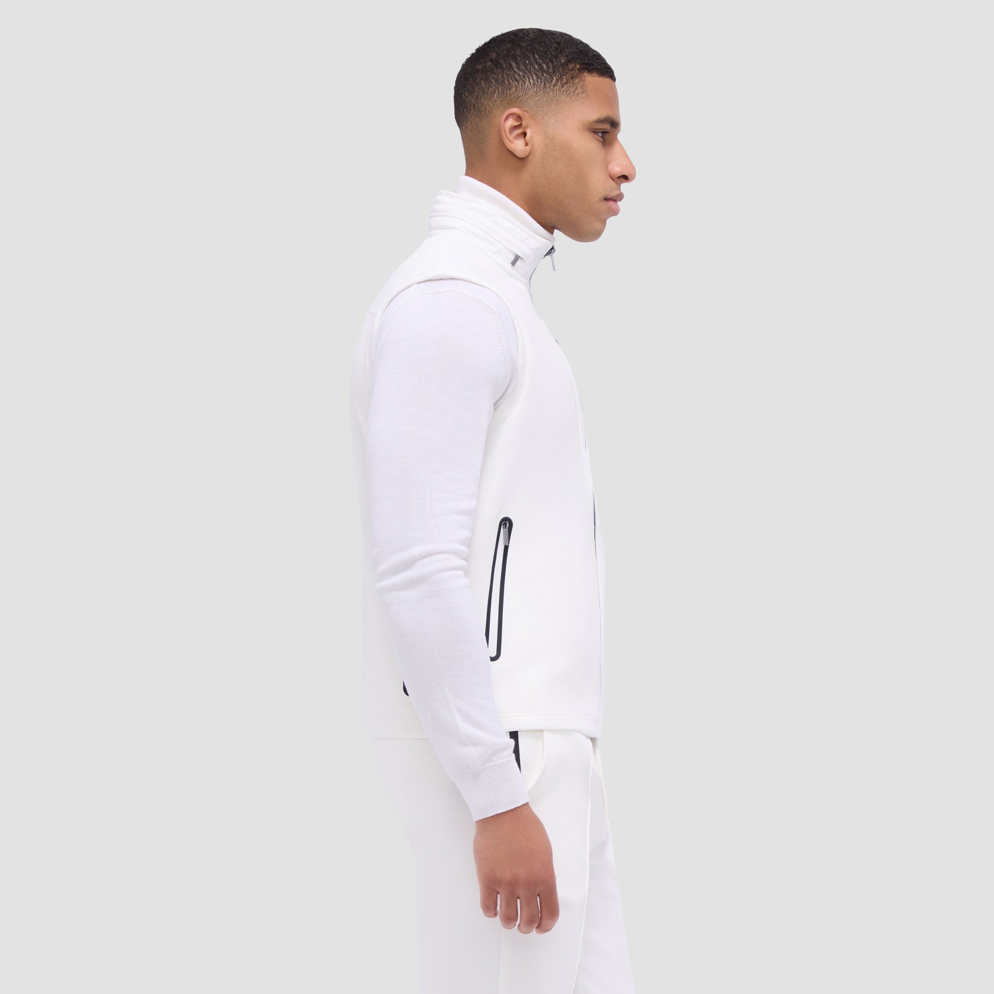 Soft Touch Performance Vest With Stow-Away Hood