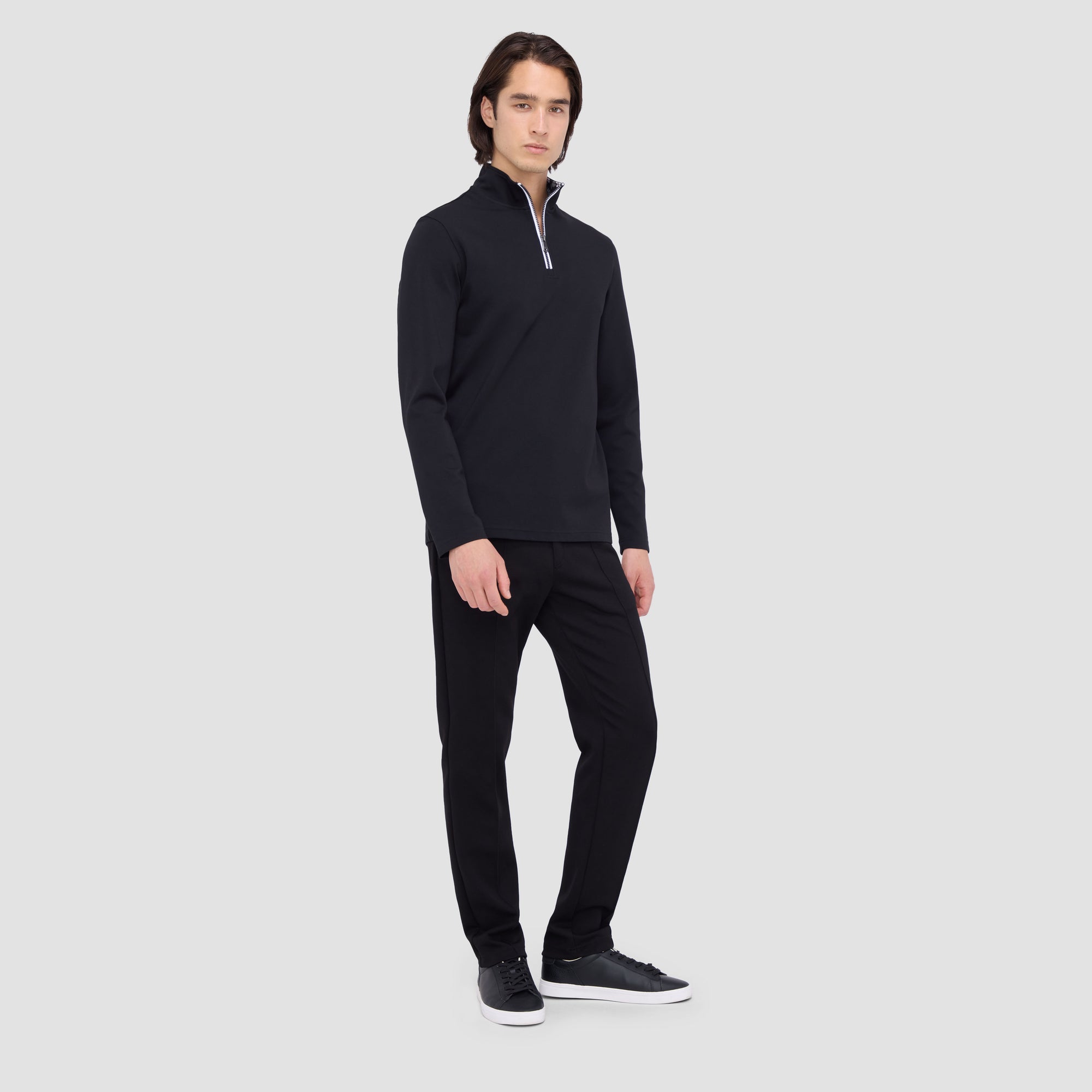 Contrast Performance Quarter-Zip Pullover