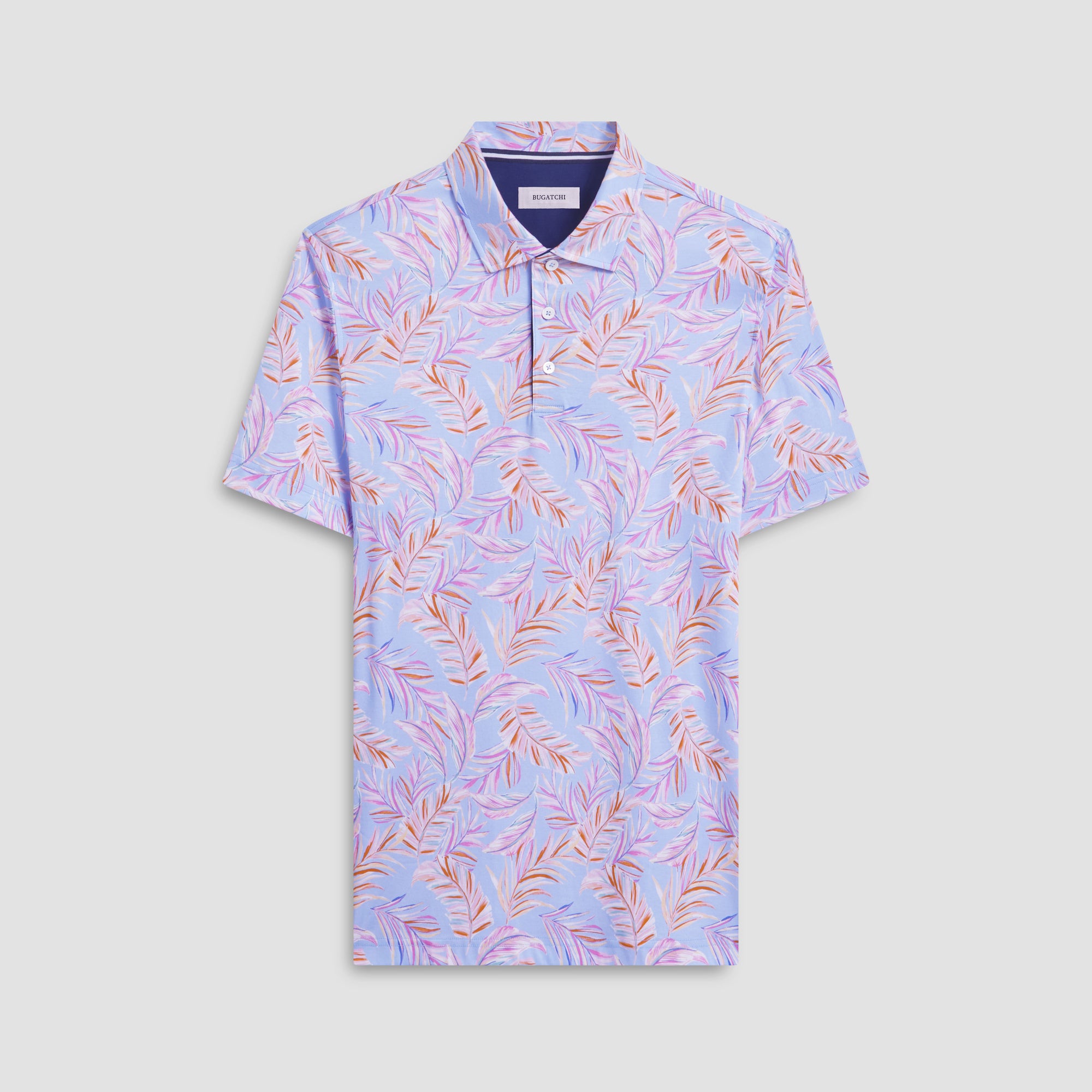 Hendrix Leaf Print Polo